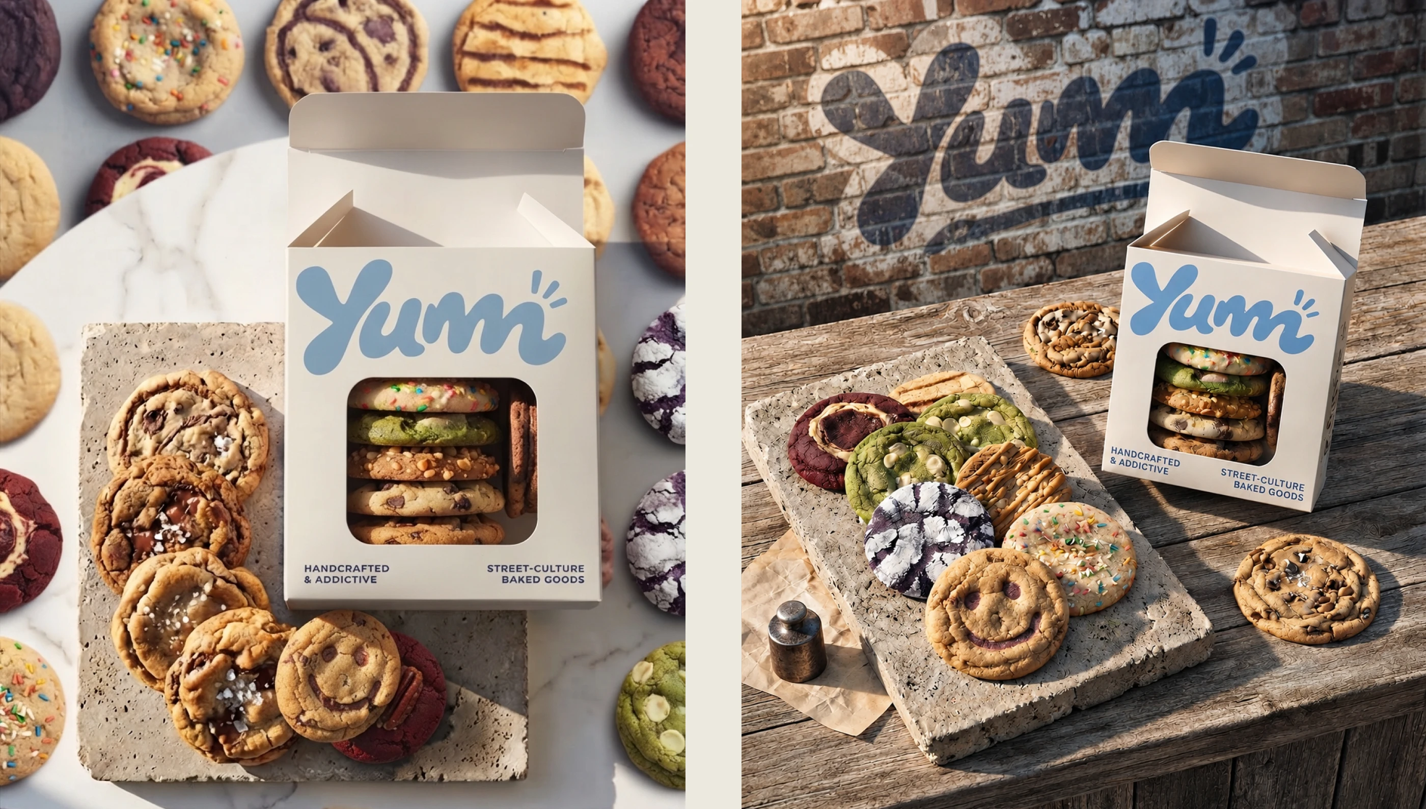Yumm | Branding | Брендинг | Brand Identity | Cookie brand … — Изображение №6 — Брендинг на Dprofile