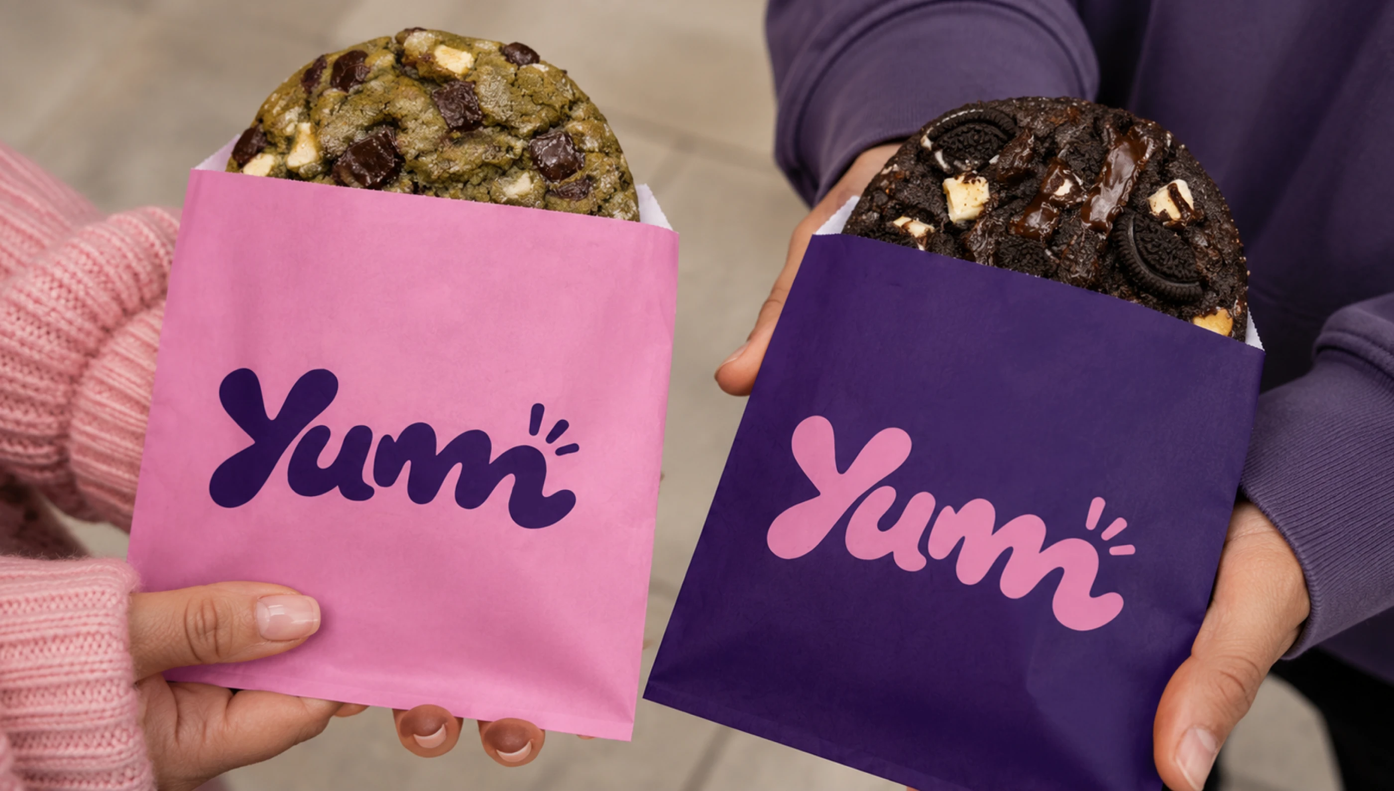 Yumm | Branding | Брендинг | Brand Identity | Cookie brand … — Изображение №5 — Брендинг на Dprofile
