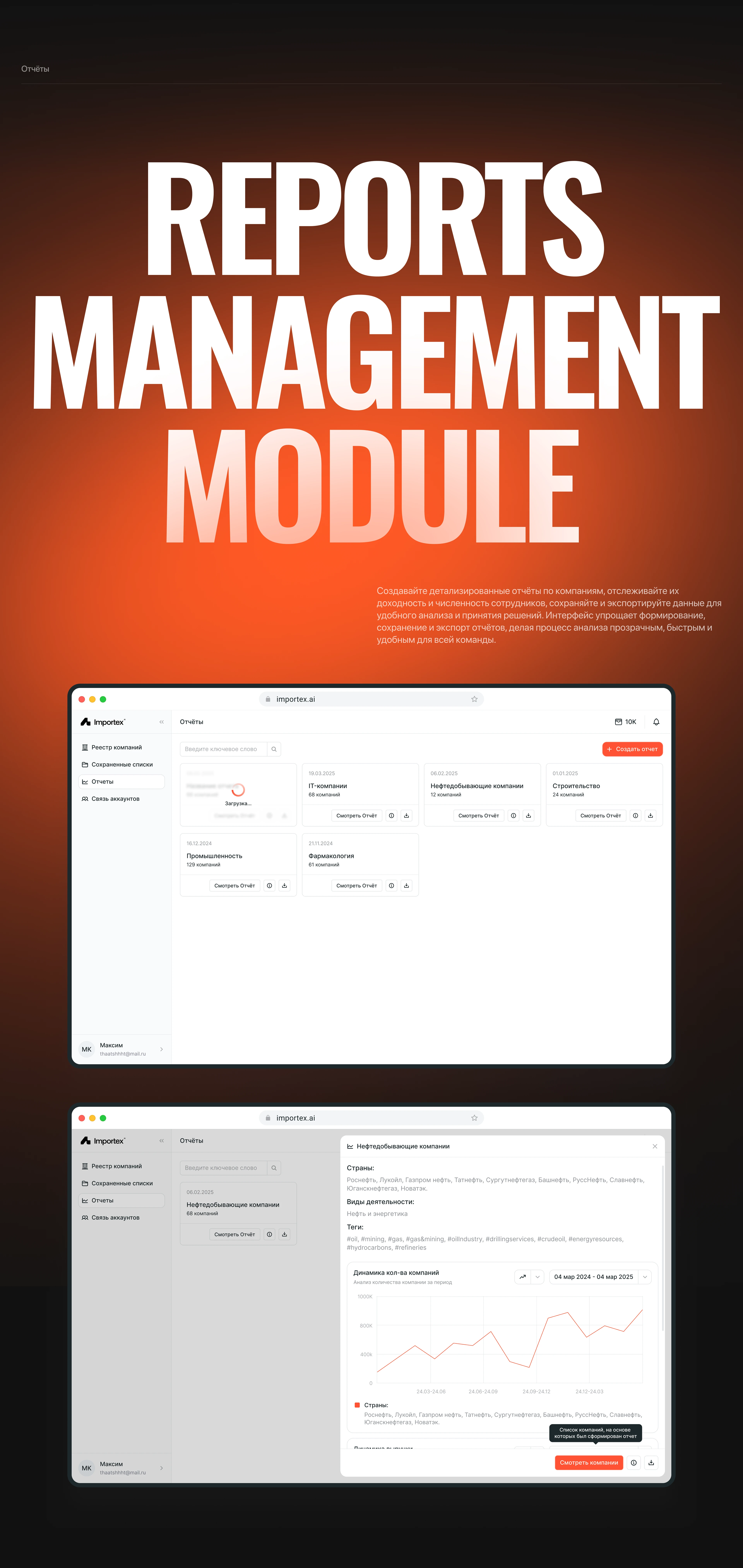 Web-App | Importex — Изображение №11 — Интерфейсы на Dprofile