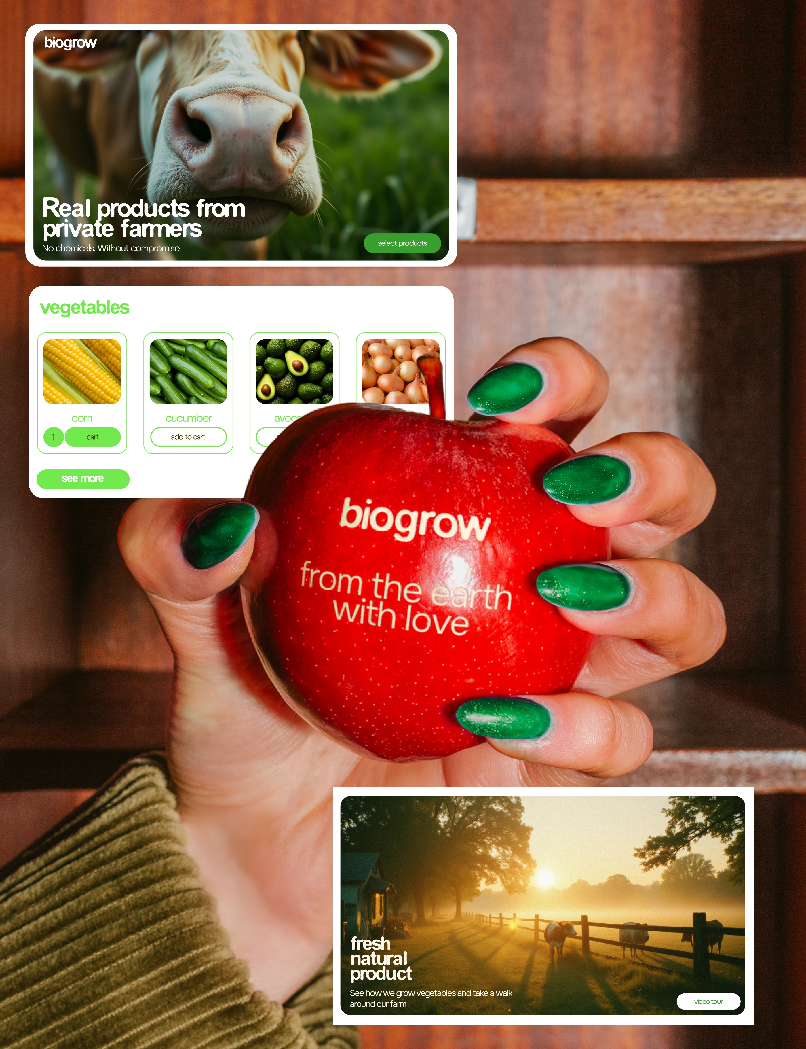 BIOGROW | BRAND IDENTITY | ФИРМЕННЫЙ СТИЛЬ — Изображение №13 — Интерфейсы, Брендинг на Dprofile