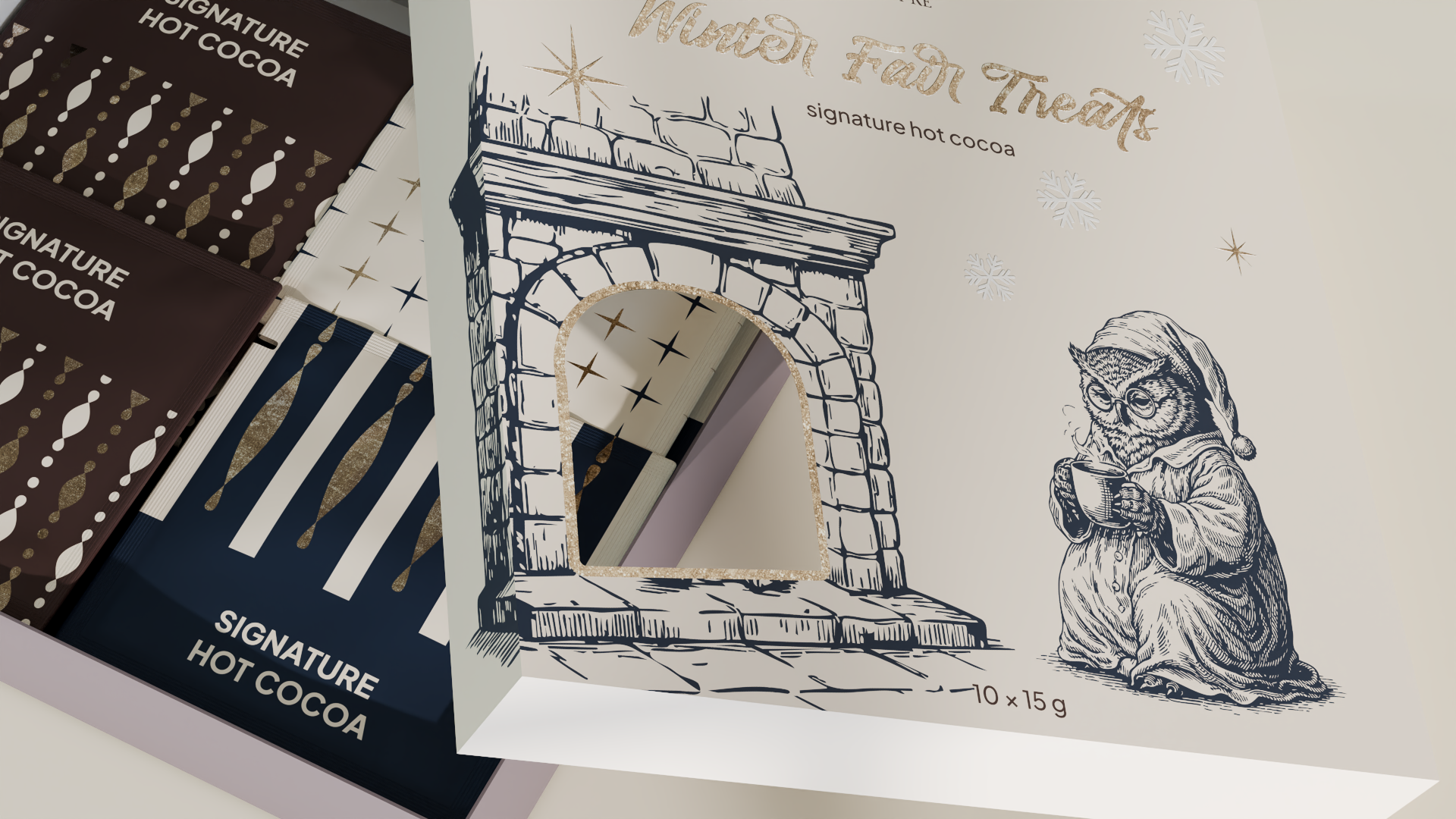 Дизайн упаковки для праздничных сладостей в винтажном стиле — Изображение №14 — Брендинг, 3D на Dprofile