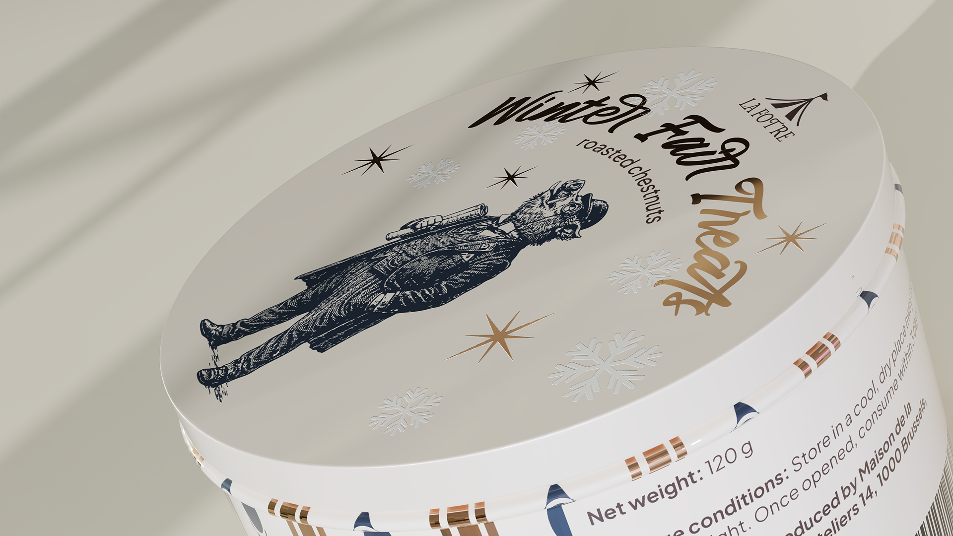 Дизайн упаковки для праздничных сладостей в винтажном стиле — Изображение №11 — Брендинг, 3D на Dprofile