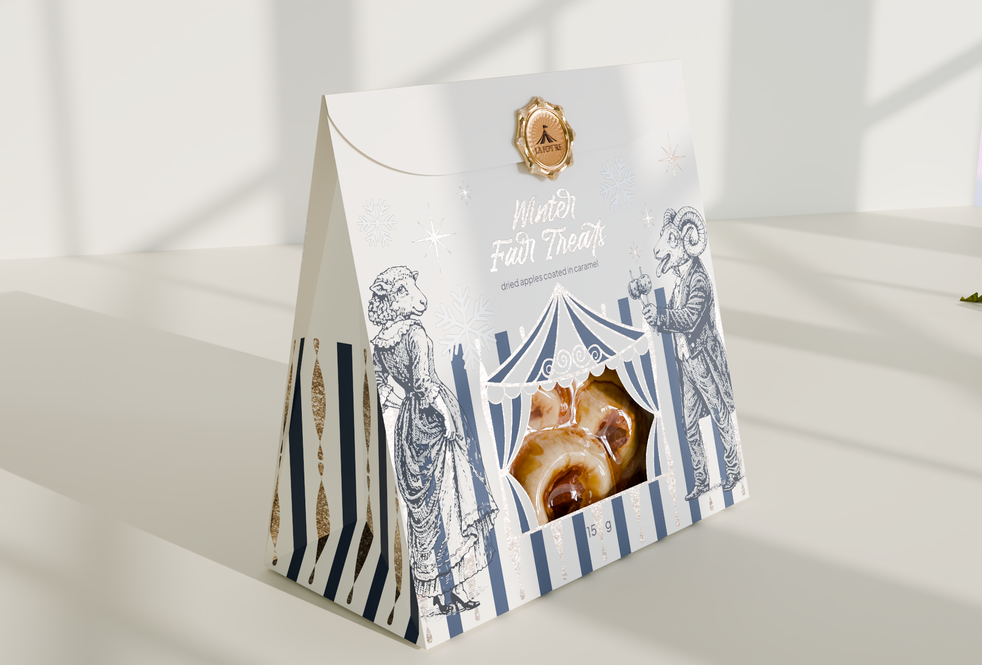 Дизайн упаковки для праздничных сладостей в винтажном стиле — Изображение №6 — Брендинг, 3D на Dprofile