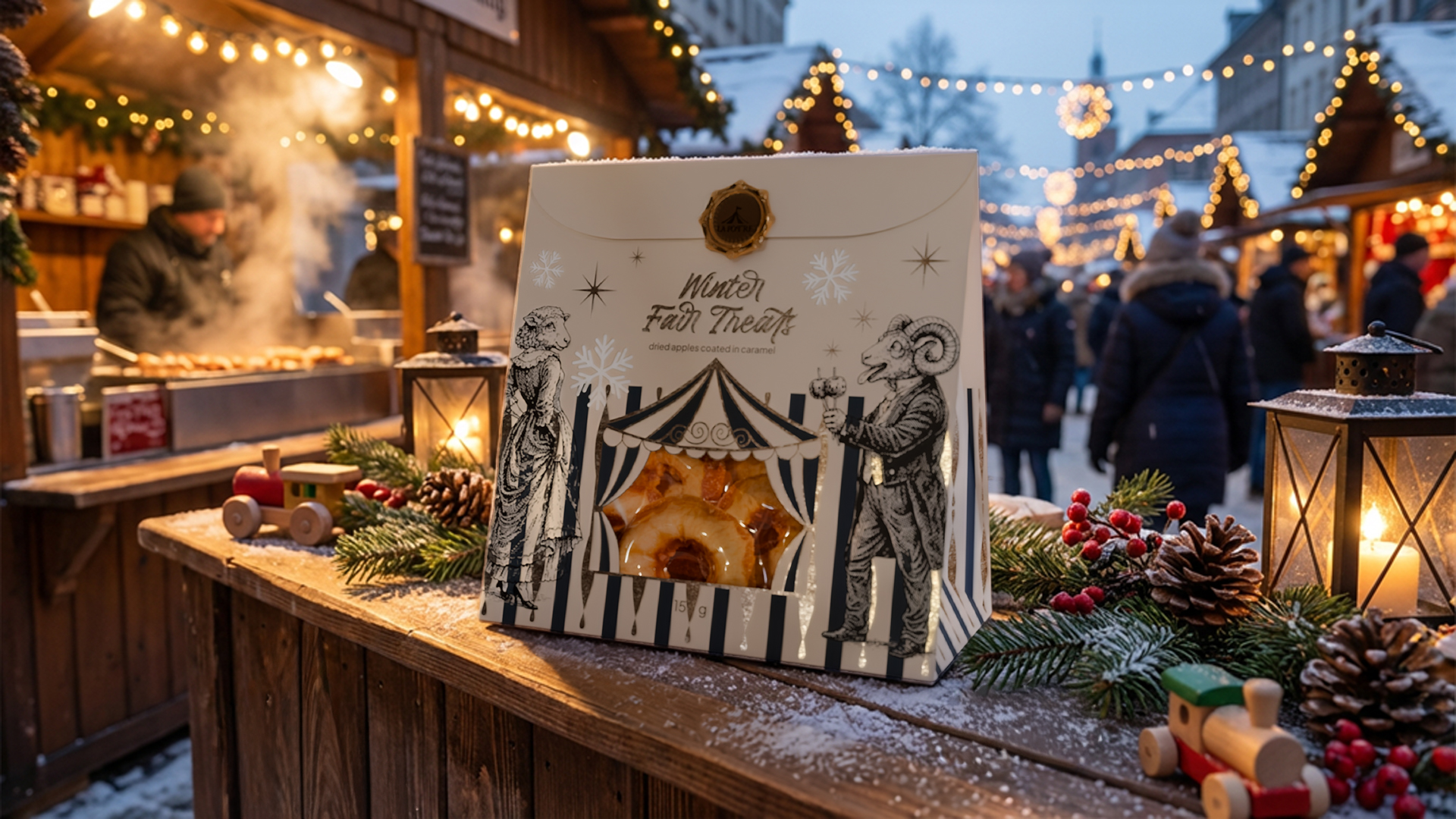 Дизайн упаковки для праздничных сладостей в винтажном стиле — Изображение №8 — Брендинг, 3D на Dprofile