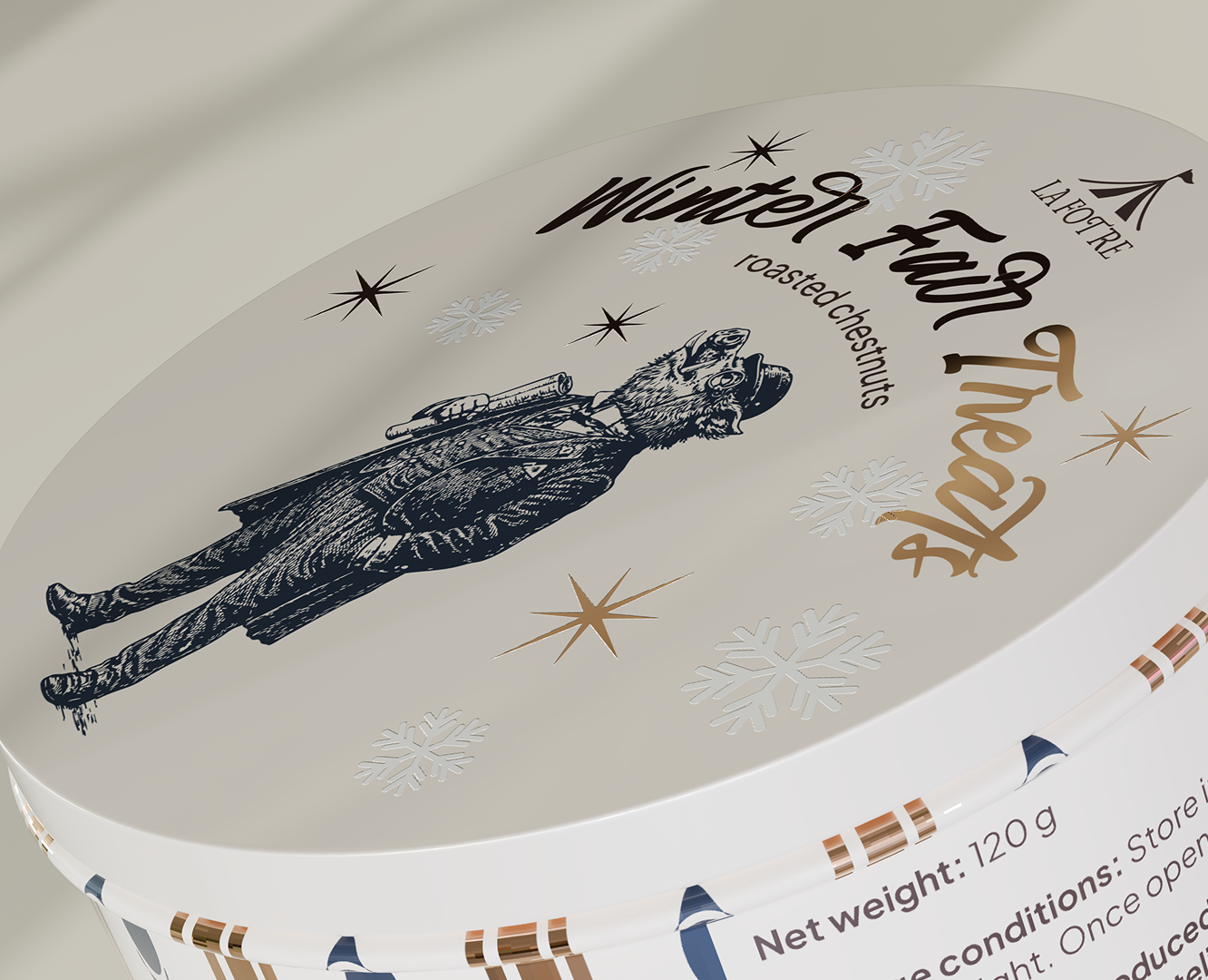 Дизайн упаковки для праздничных сладостей в винтажном стиле на Dprofile