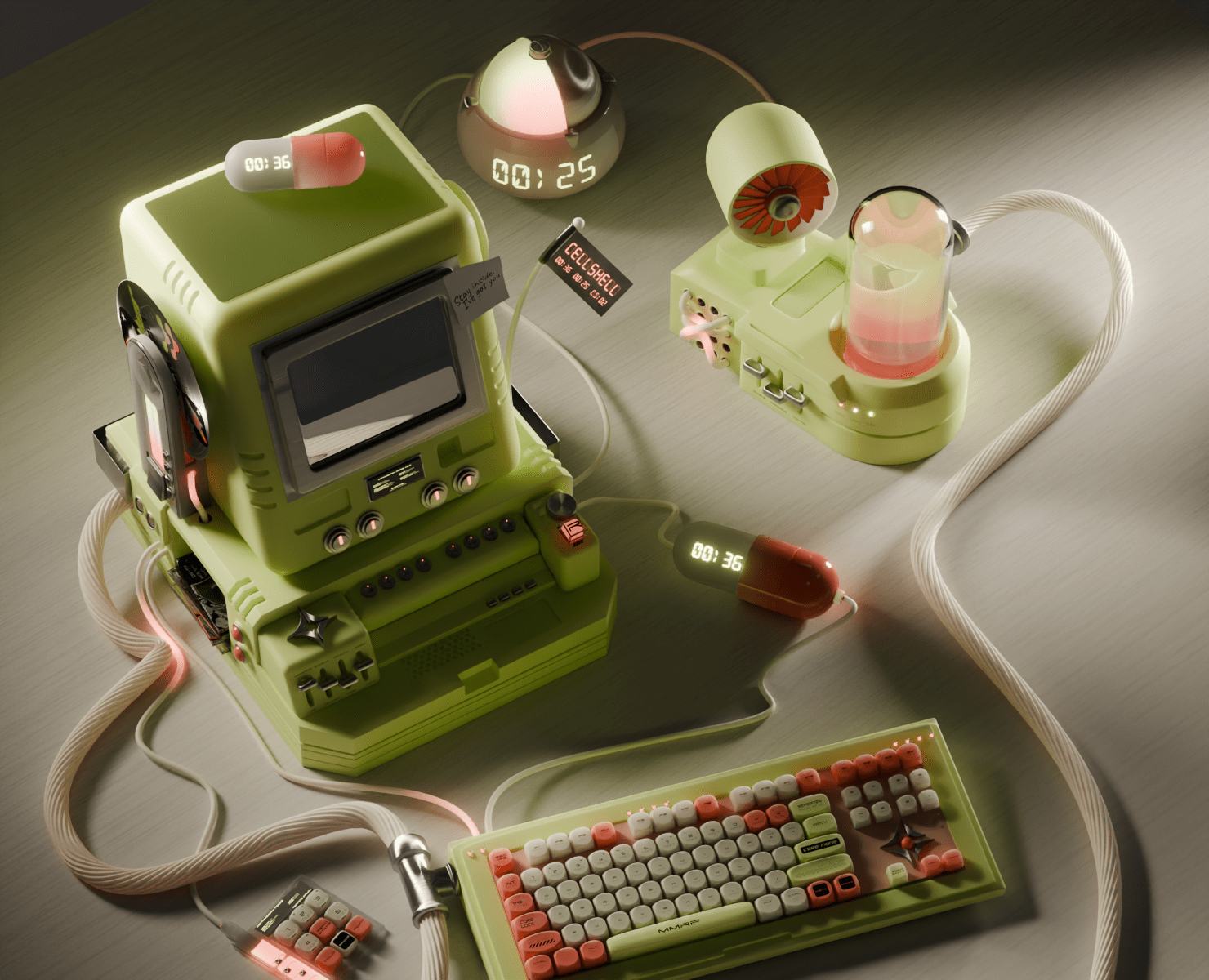 CellShell Y2K — 3D, Анимация на Dprofile