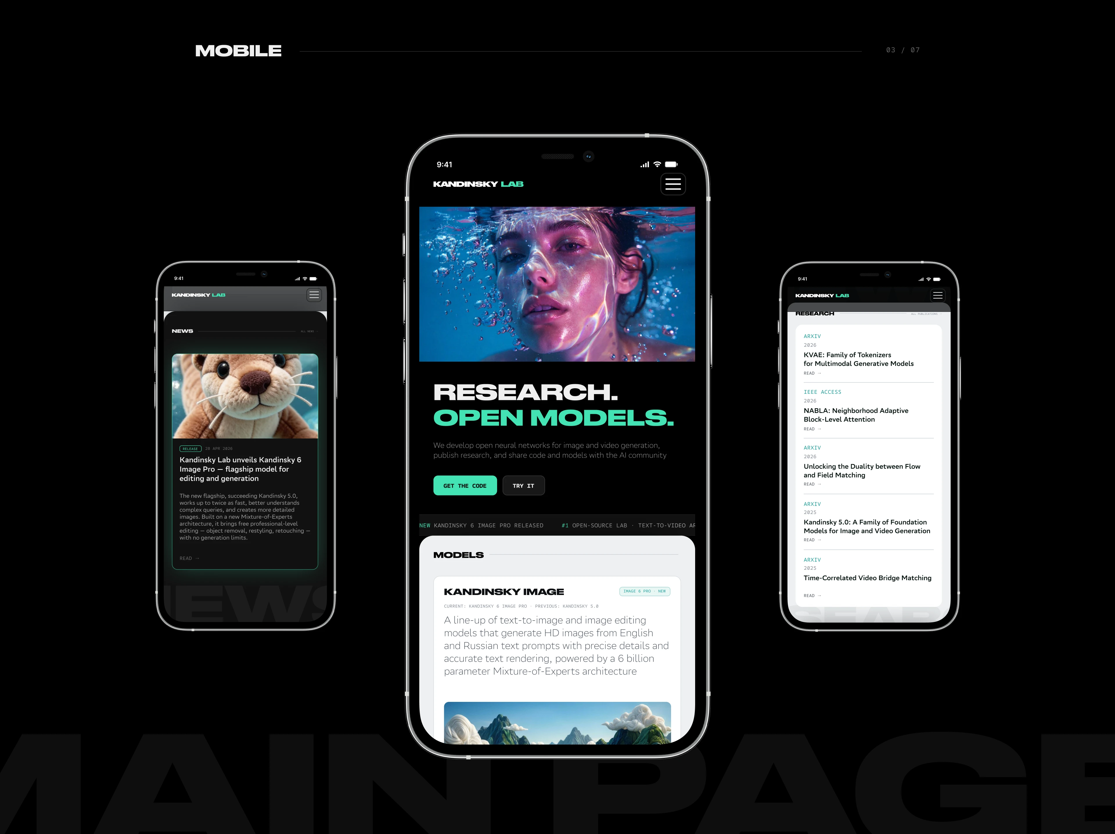 Kandinsky Lab | Website — Изображение №3 — Интерфейсы, Нейро на Dprofile