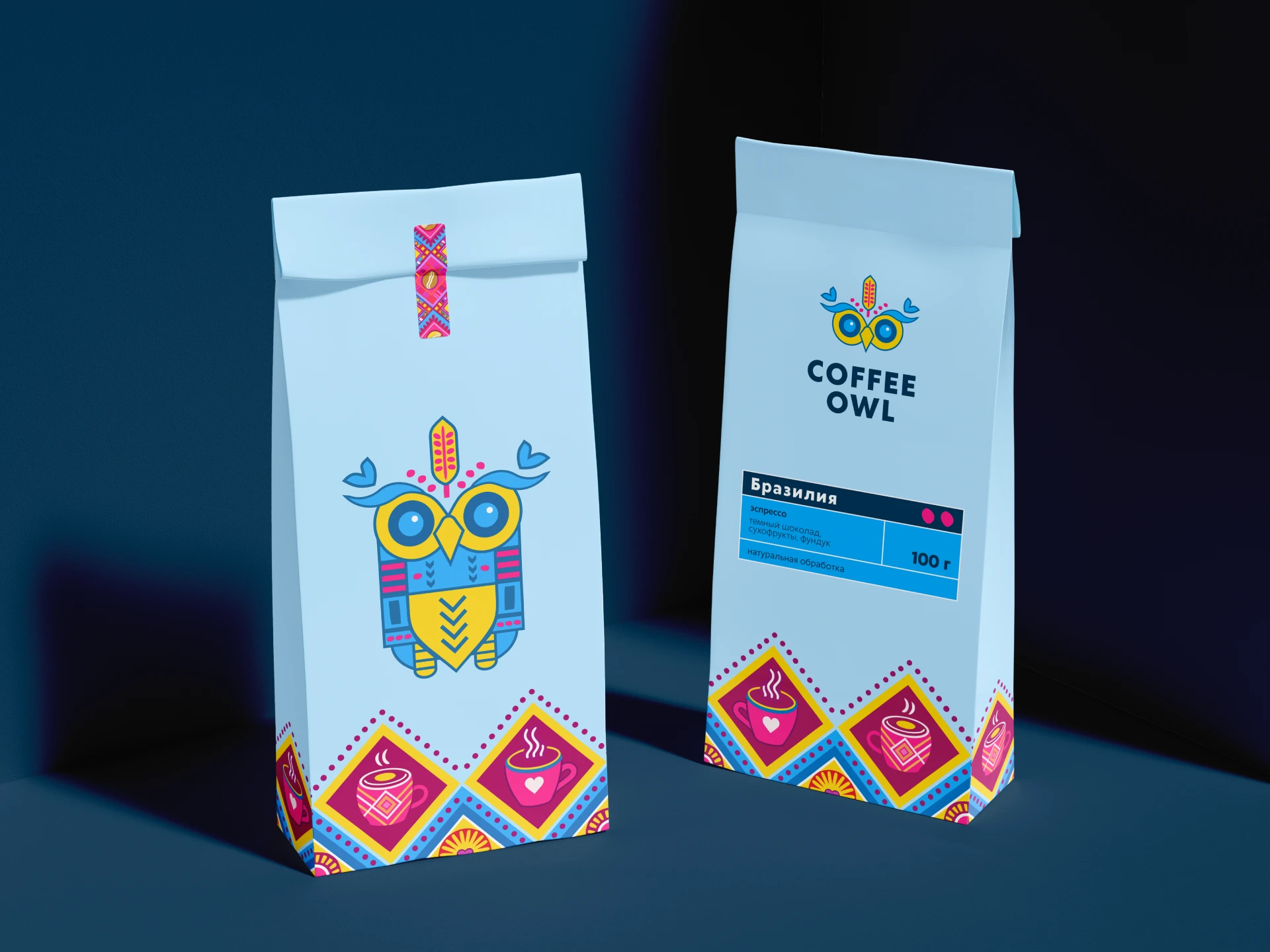 Франшиза кофеен Coffee owl | Фирменный стиль — Изображение №14 — Брендинг, Графика на Dprofile