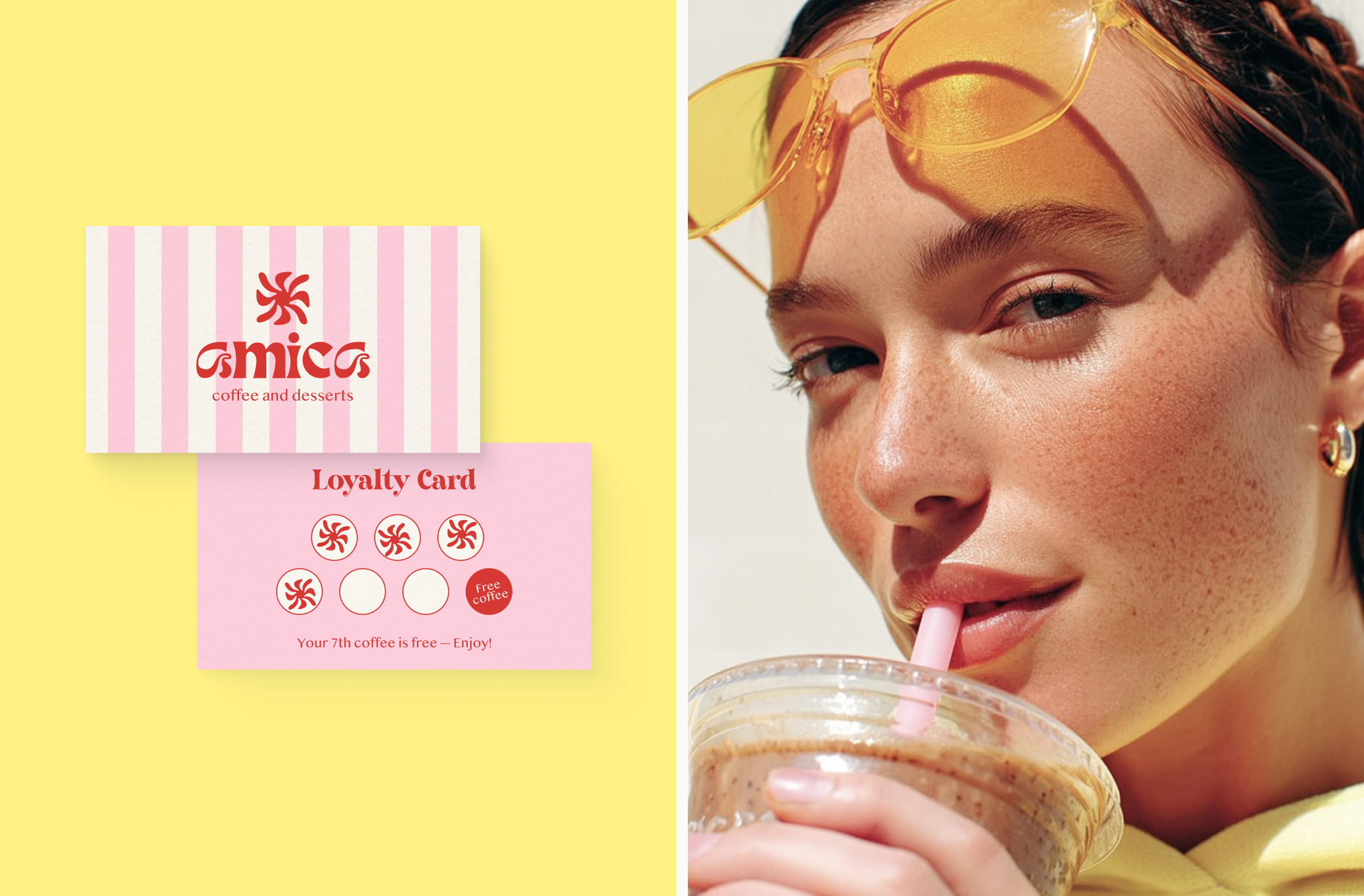Brand identity / фирменный стиль / cafe / Amica — Изображение №3 — Брендинг на Dprofile