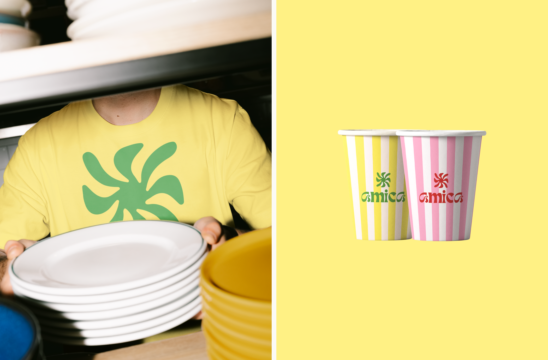 Brand identity / фирменный стиль / cafe / Amica — Изображение №11 — Брендинг на Dprofile