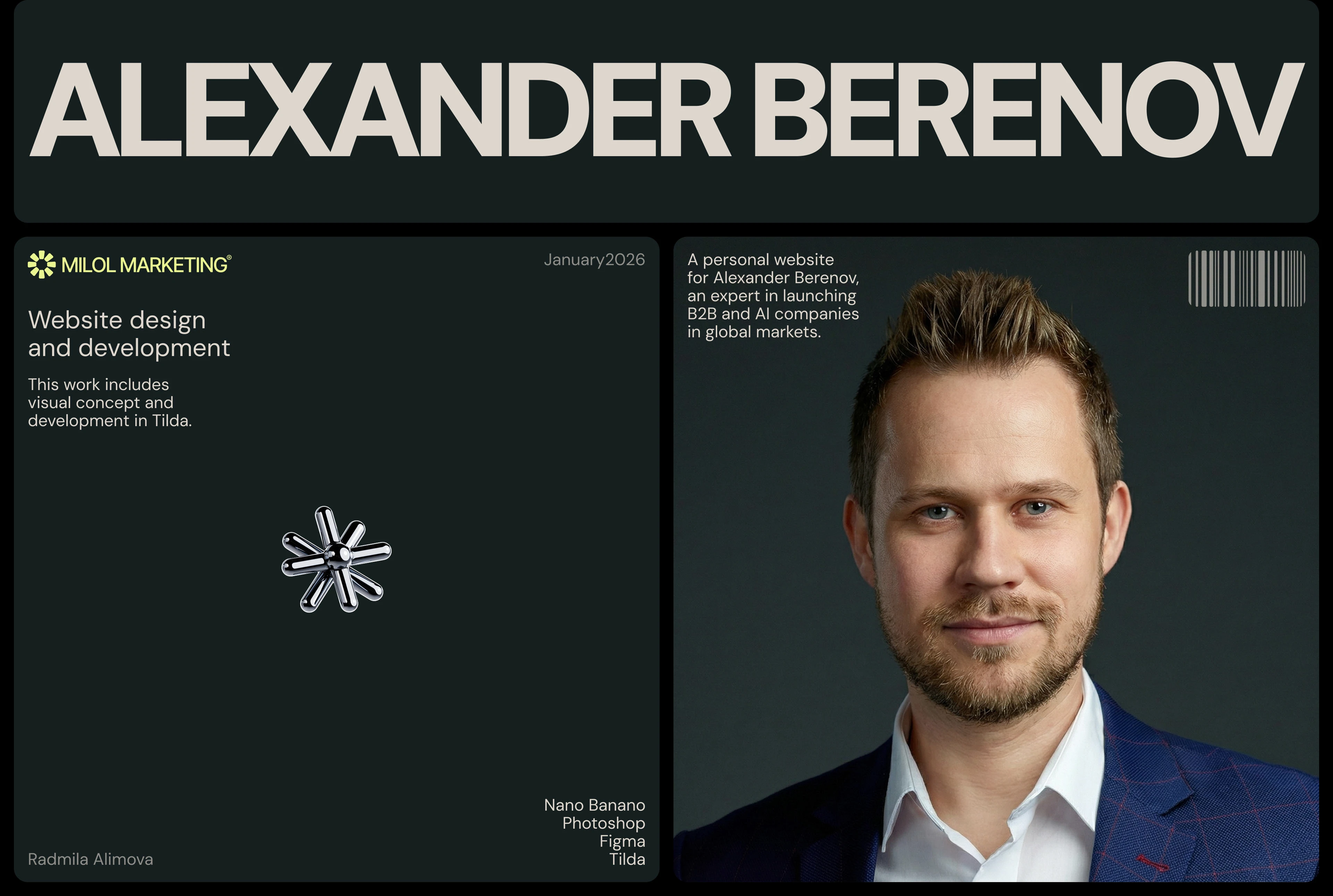 Персональный веб-сайт эксперта по запуску B2B-компаний — Изображение №1 — Интерфейсы на Dprofile