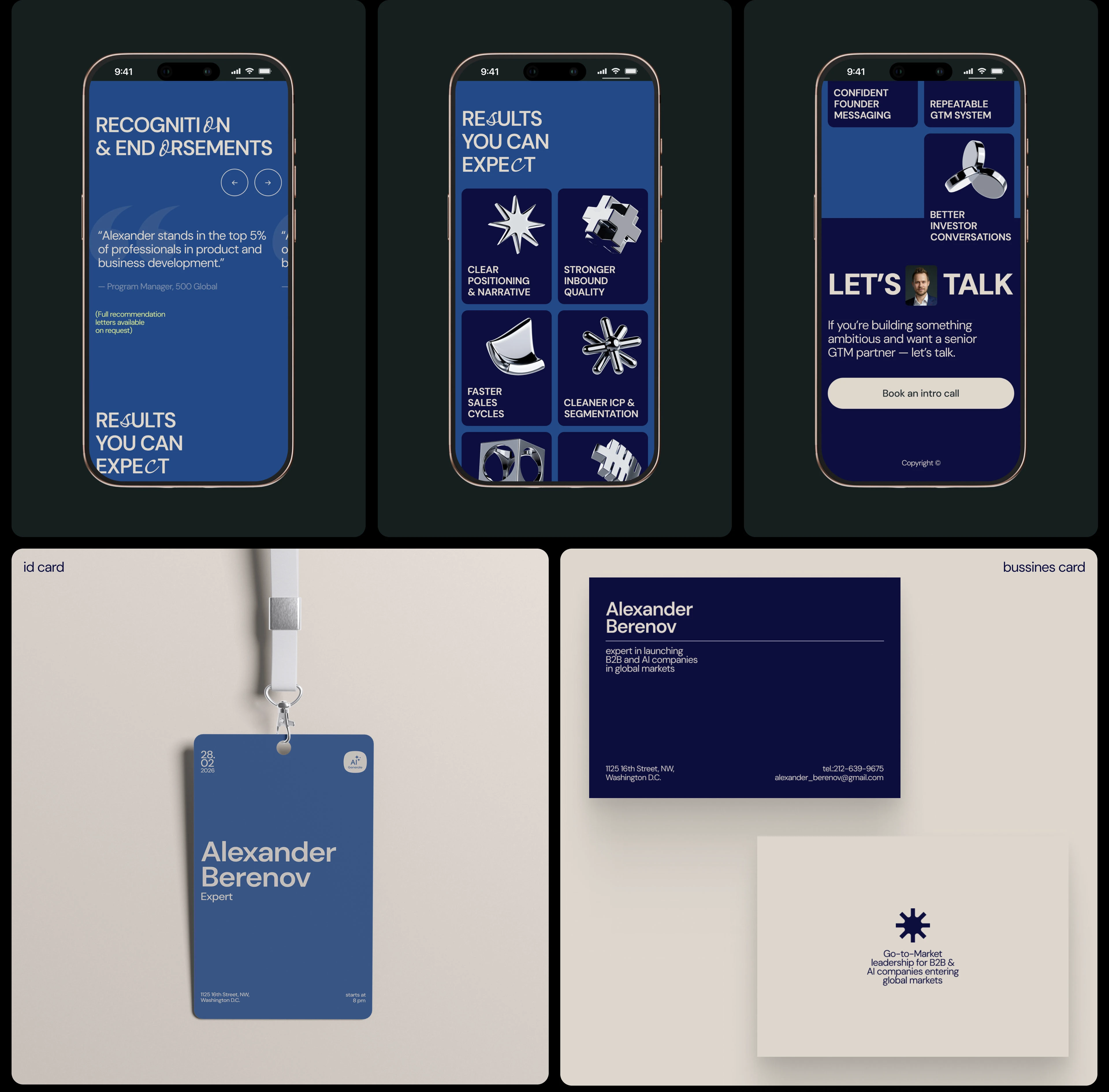 Персональный веб-сайт эксперта по запуску B2B-компаний — Изображение №9 — Интерфейсы на Dprofile