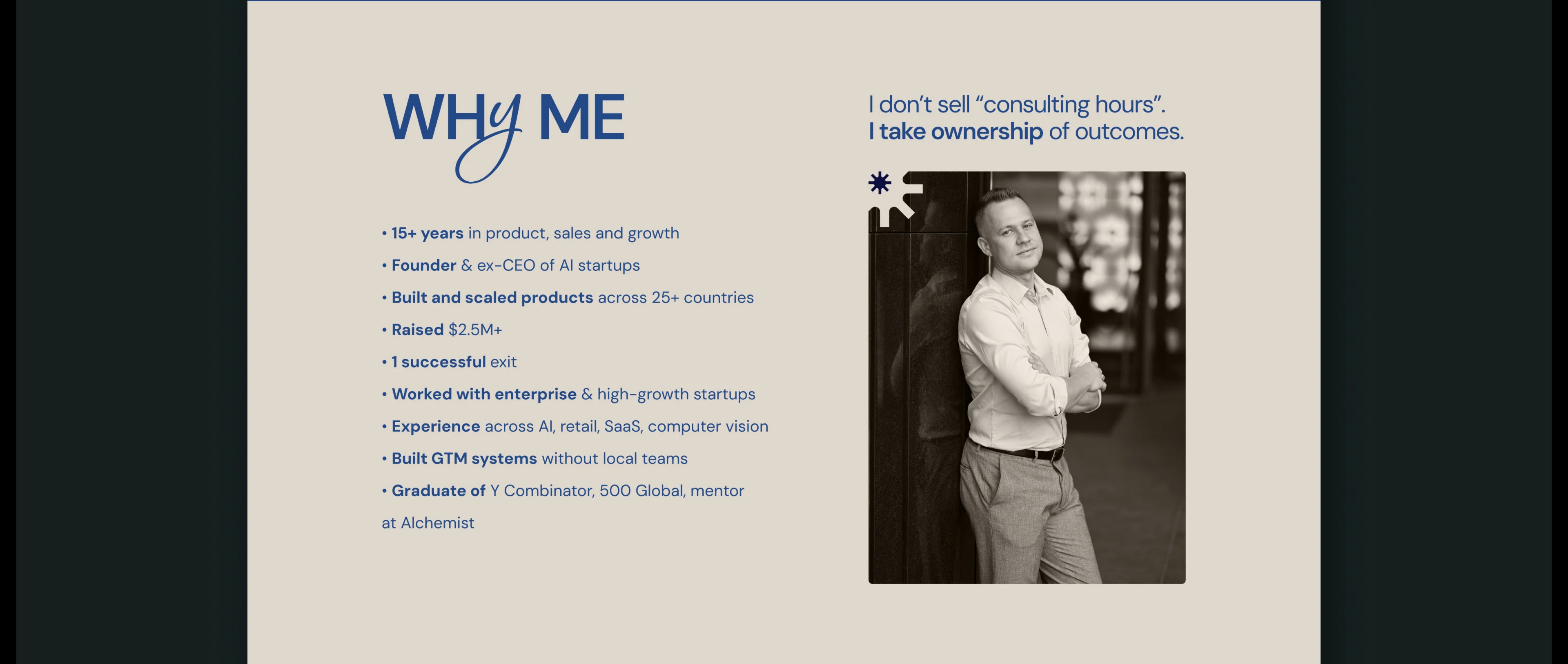 Персональный веб-сайт эксперта по запуску B2B-компаний — Изображение №6 — Интерфейсы на Dprofile