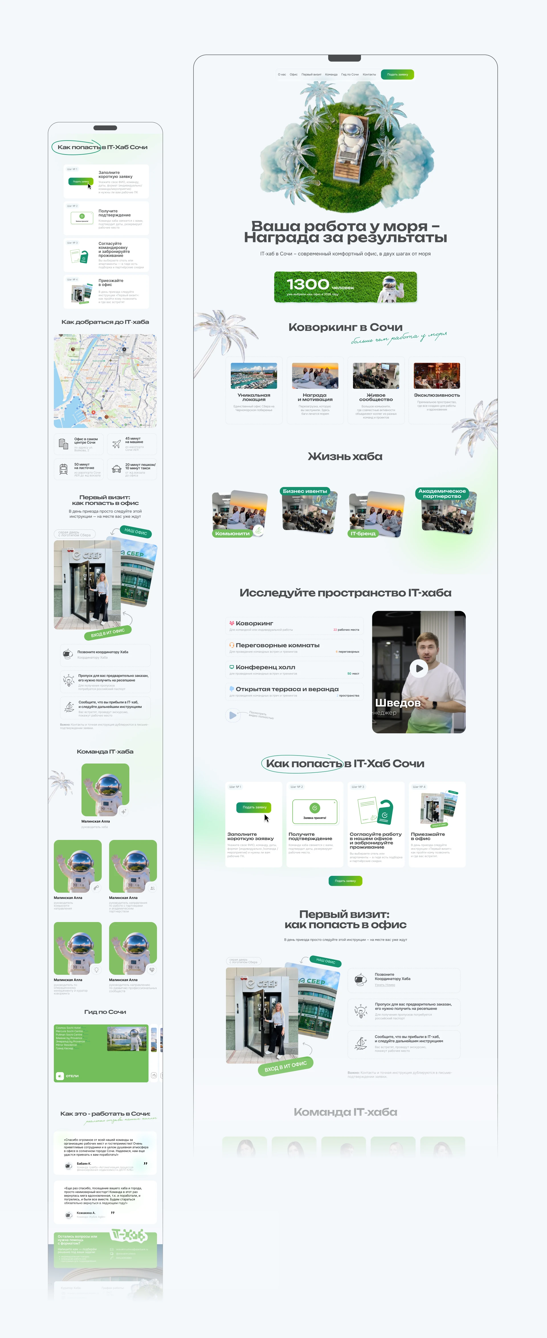 Sber IT Hub Sochi — Brand Identity & Web Design — Изображение №9 — Интерфейсы, Брендинг на Dprofile