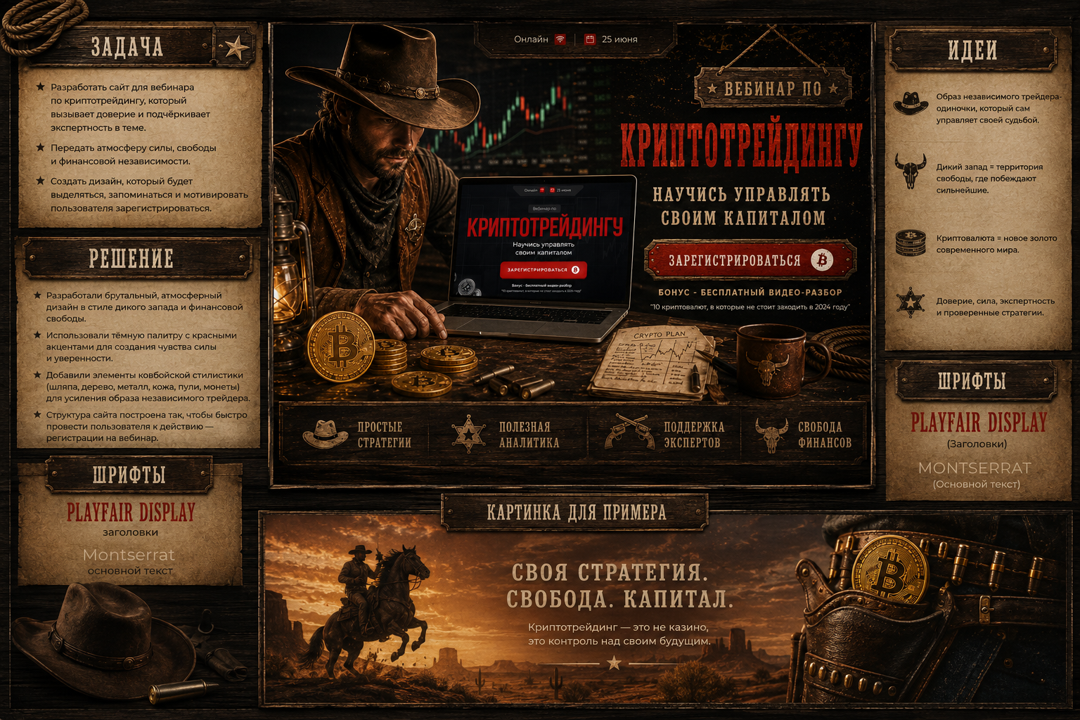 Вебинар по криптотрейдингу — Изображение №2 — Интерфейсы, Брендинг на Dprofile