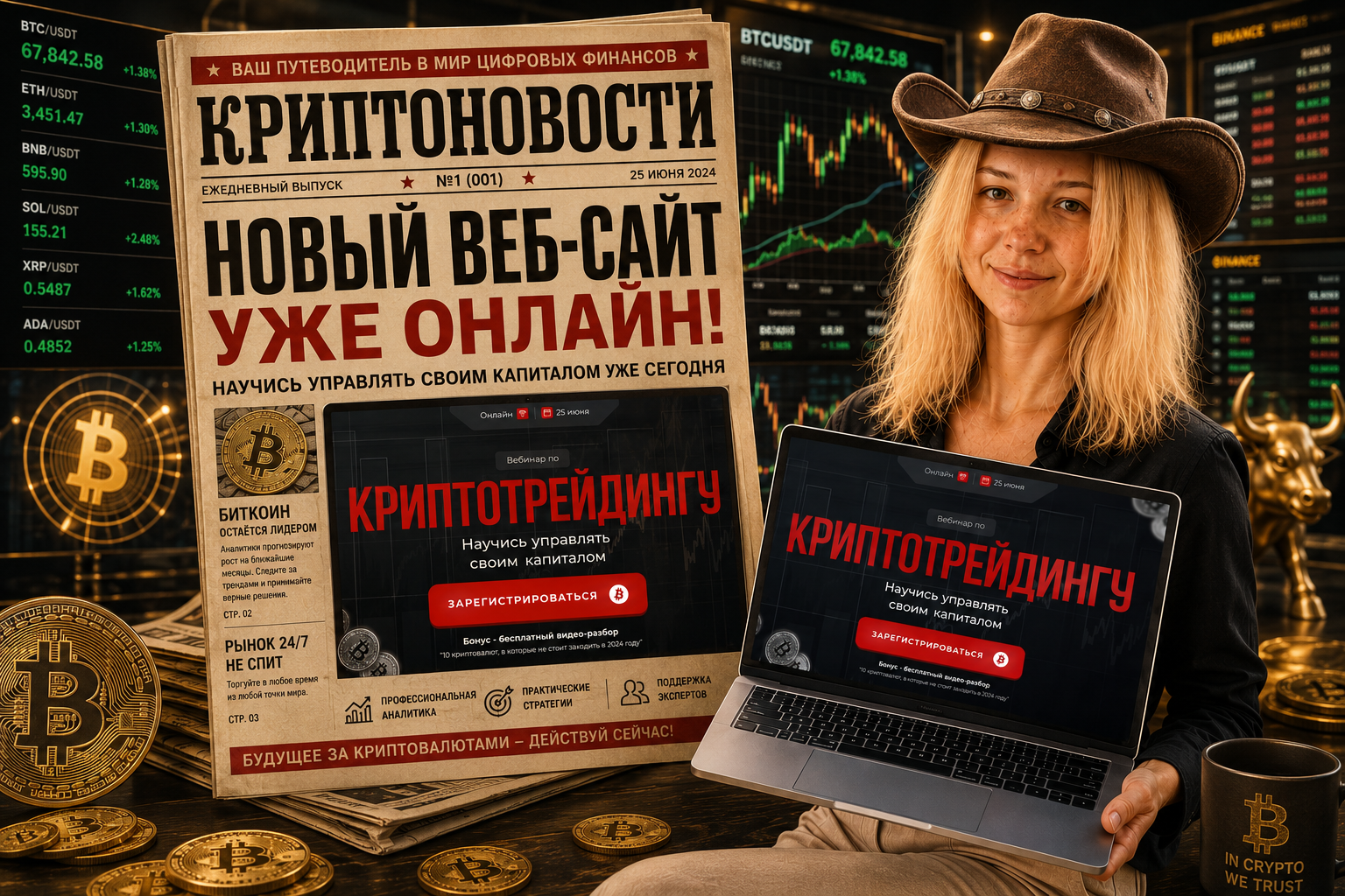 Вебинар по криптотрейдингу — Изображение №1 — Интерфейсы, Брендинг на Dprofile