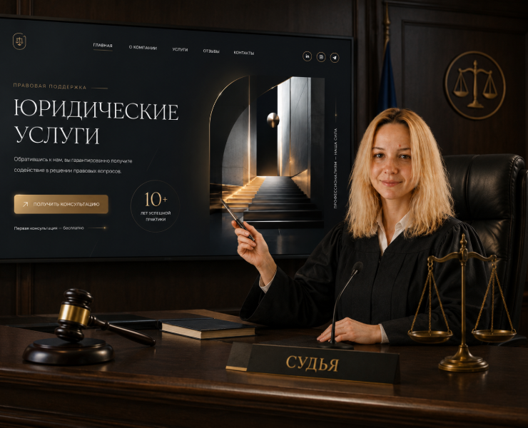 Лэндинг юридической компании! на Dprofile