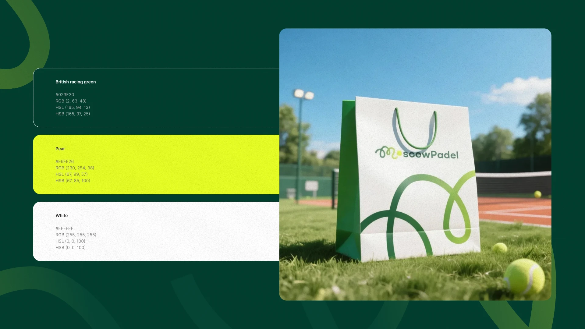 Brand identity for MoscowPadel — Изображение №4 — Брендинг на Dprofile