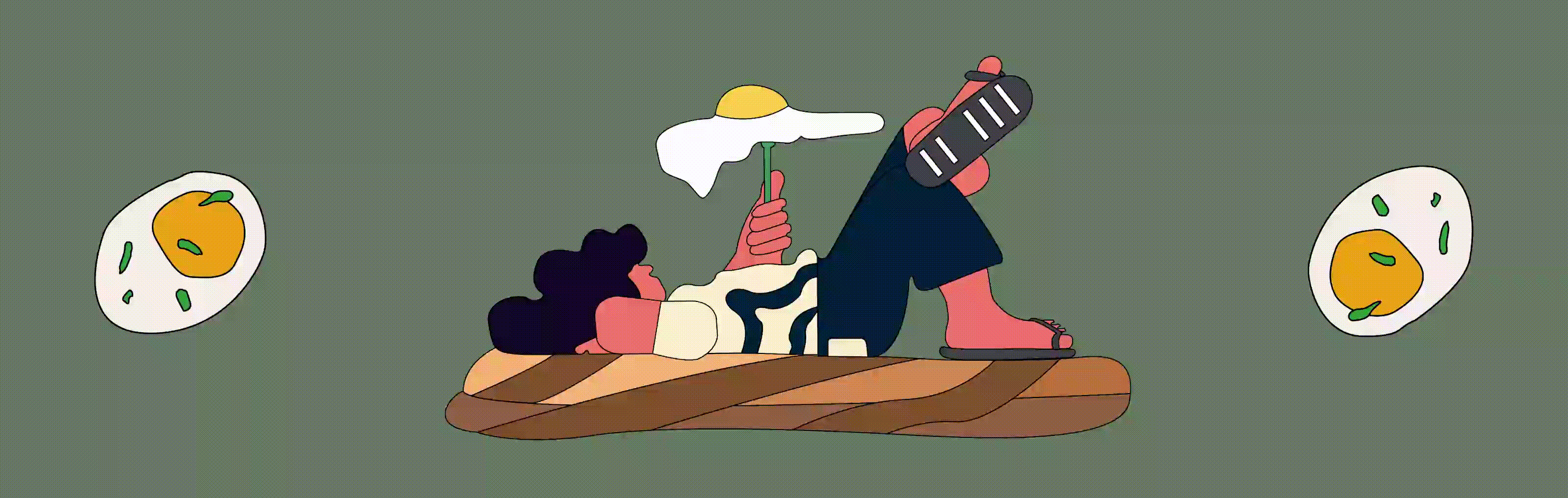 Иллюстрации для ресторана-пекарни Ivory Garden — Изображение №4 — Брендинг, Иллюстрация на Dprofile