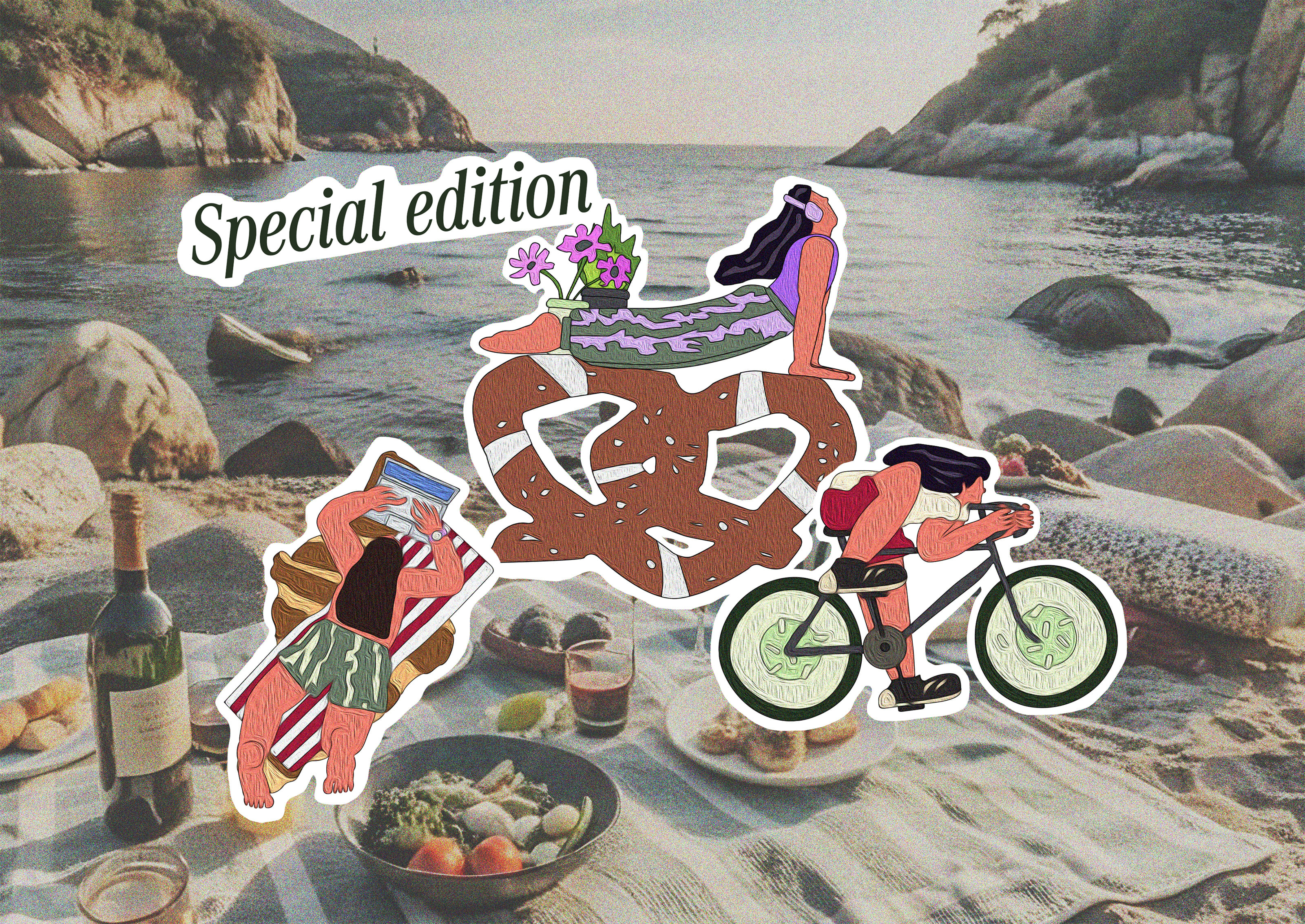 Иллюстрации для ресторана-пекарни Ivory Garden — Изображение №12 — Брендинг, Иллюстрация на Dprofile