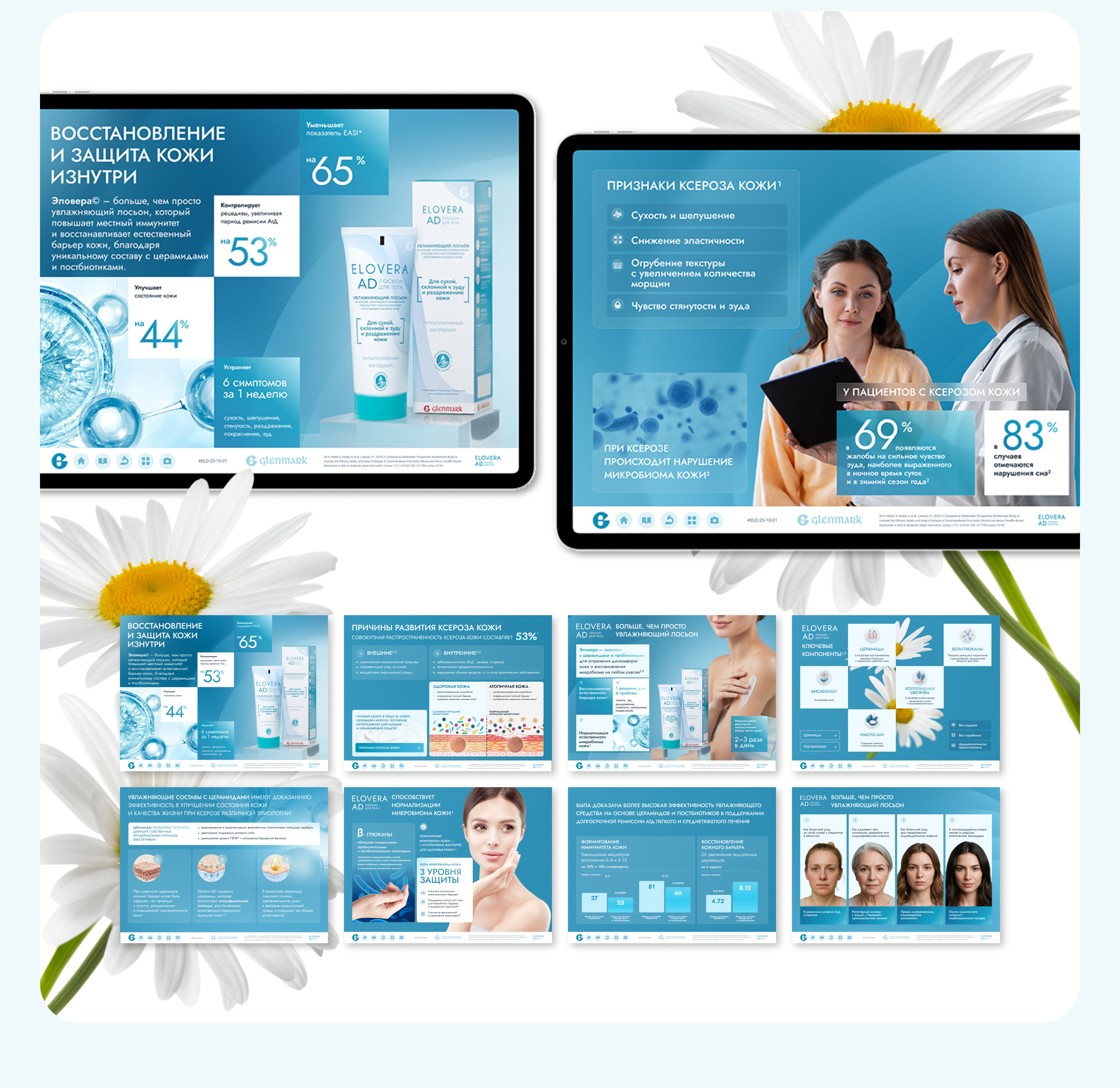Glenmark. Elovera AD — Изображение №5 — Графика, Маркетинг на Dprofile