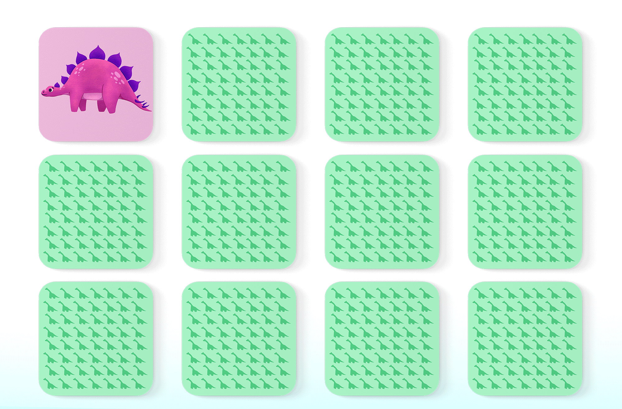 Настольная игра Dino memory — Изображение №5 — Иллюстрация, Графика на Dprofile