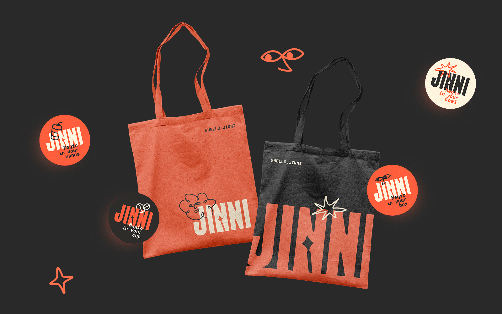 JINNI | Брендинг стильного кафе — Изображение №3 — Брендинг, Графика на Dprofile