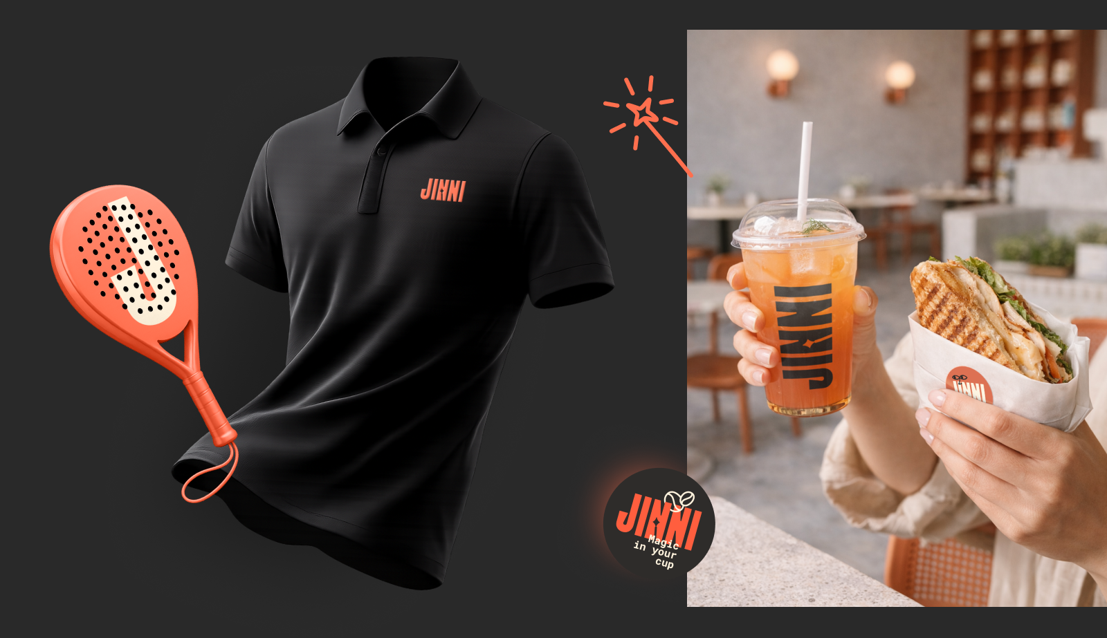 JINNI | Брендинг стильного кафе — Изображение №16 — Брендинг, Графика на Dprofile