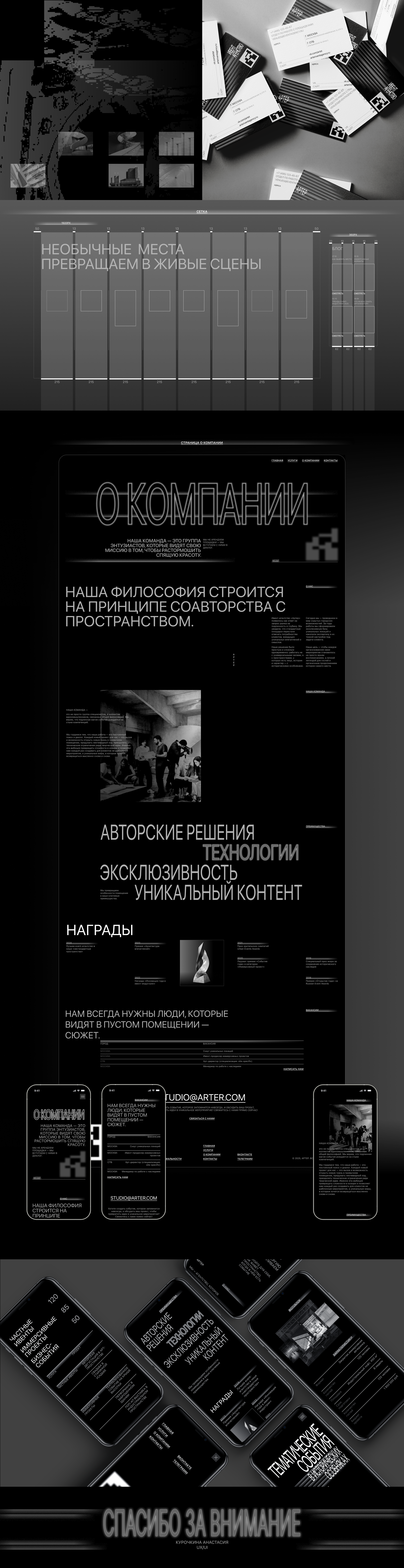 Ивент-агентство | Разработка сайта — Изображение №4 — Интерфейсы, Брендинг на Dprofile