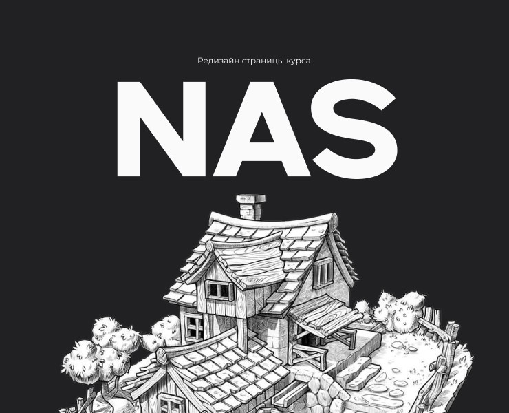 NAS — Редизайн сайта школы цифрового искусства — Брендинг, Интерфейсы на Dprofile