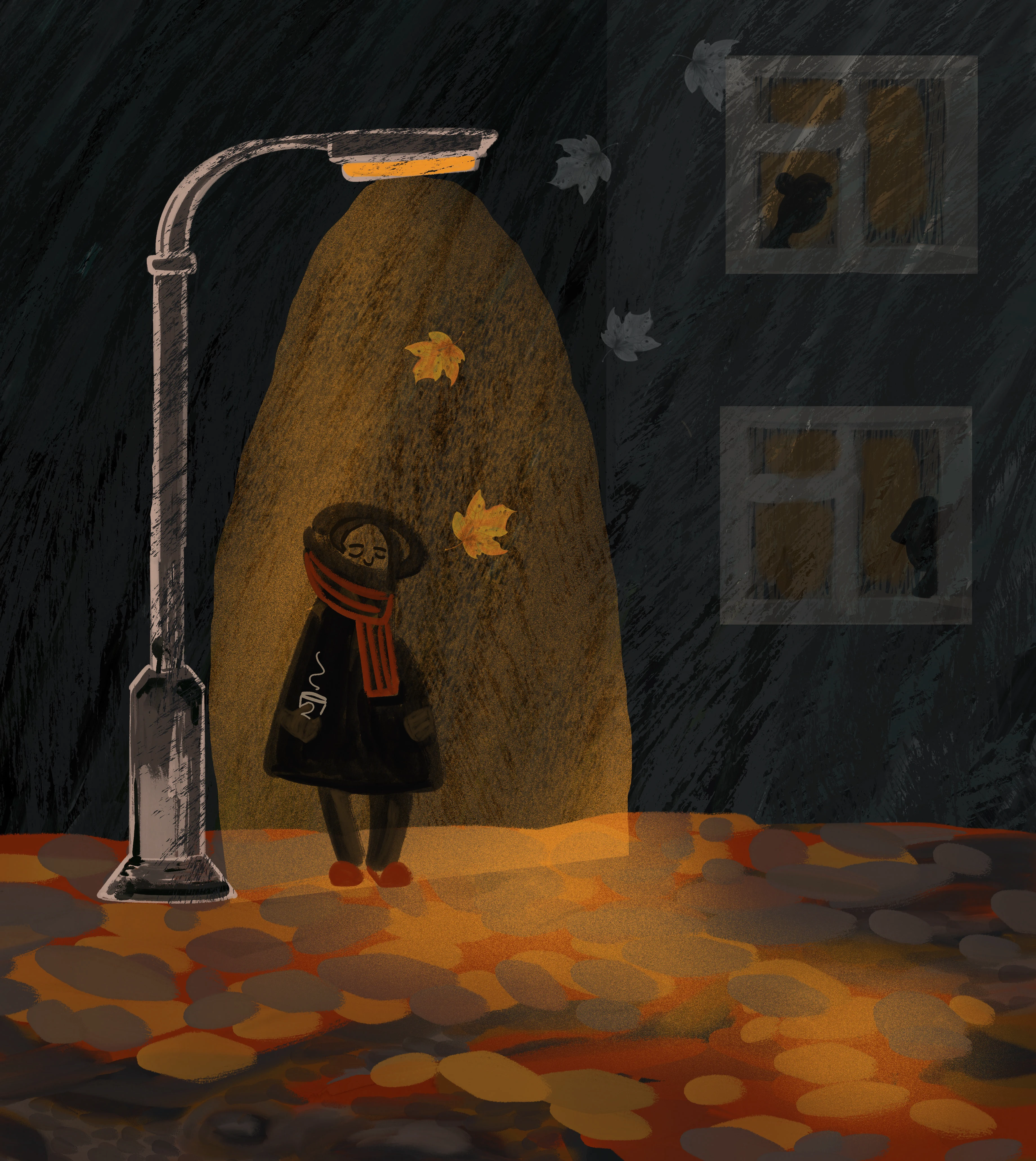 Осенняя атмосфера — Изображение №1 — Иллюстрация на Dprofile