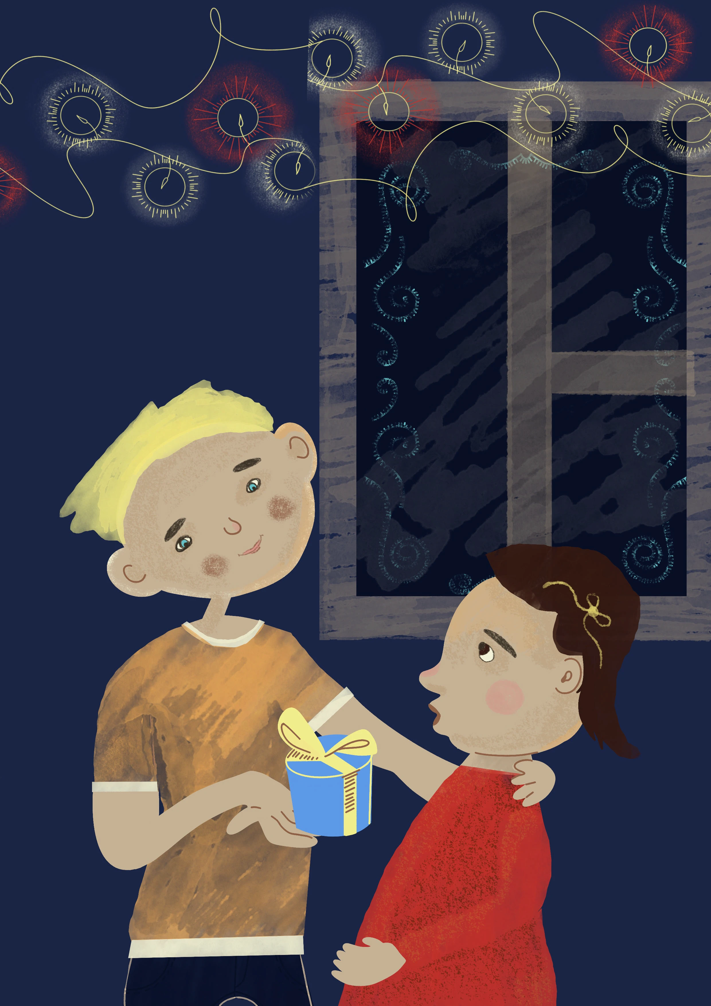 Новогодняя ночь — Изображение №2 — Иллюстрация на Dprofile