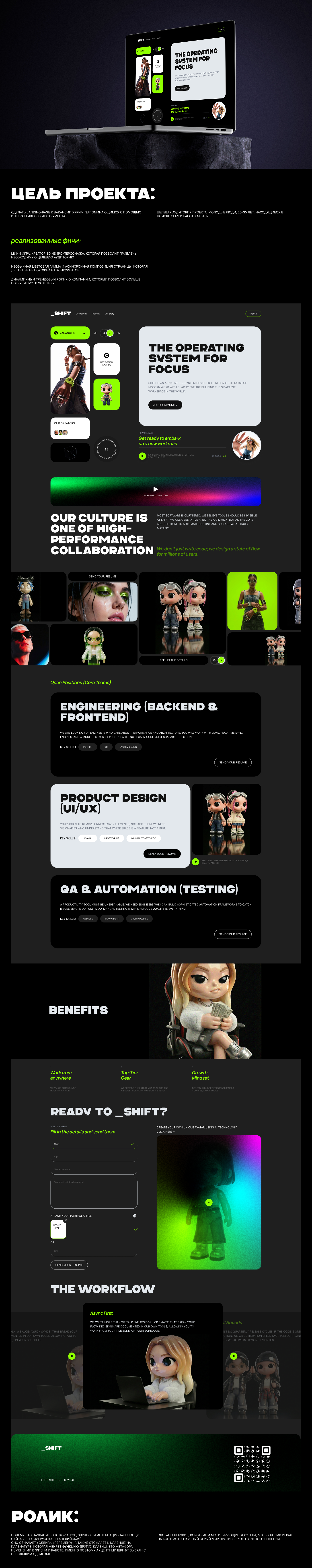 _SHIFT — Изображение №1 — Интерфейсы, Маркетинг на Dprofile