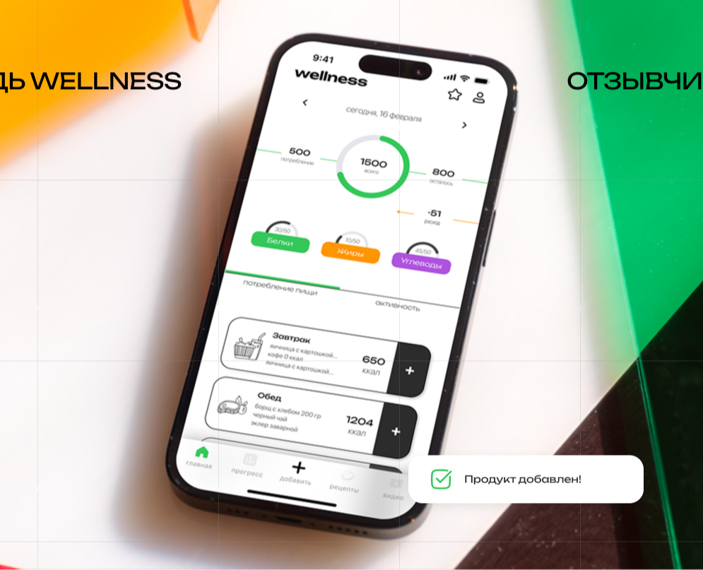 Wellness — Интерфейсы на Dprofile