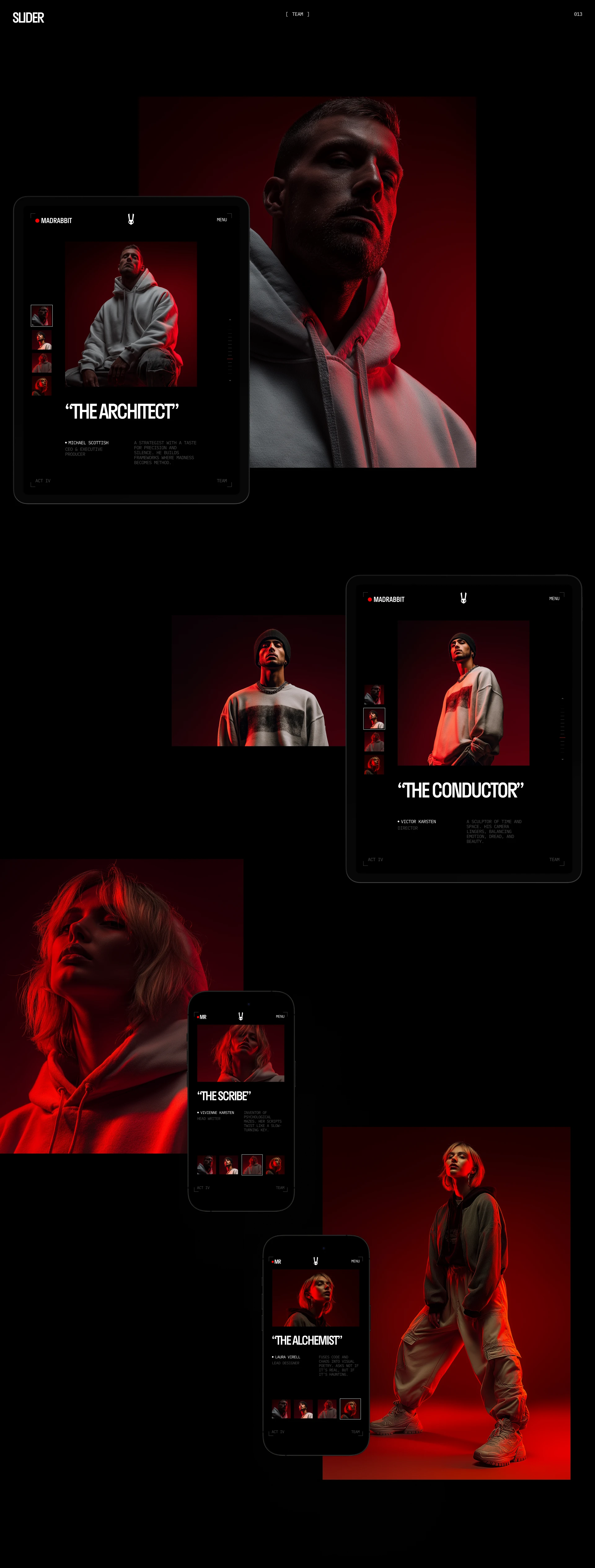 MADRABBIT // film studio — Изображение №6 — Интерфейсы, Брендинг на Dprofile