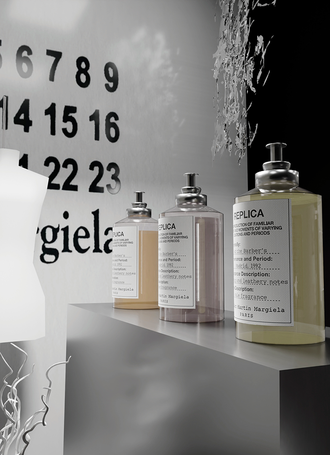 3Д витрина для парфюмерной линии Replica Maison Margiela — Изображение №2 — 3D на Dprofile