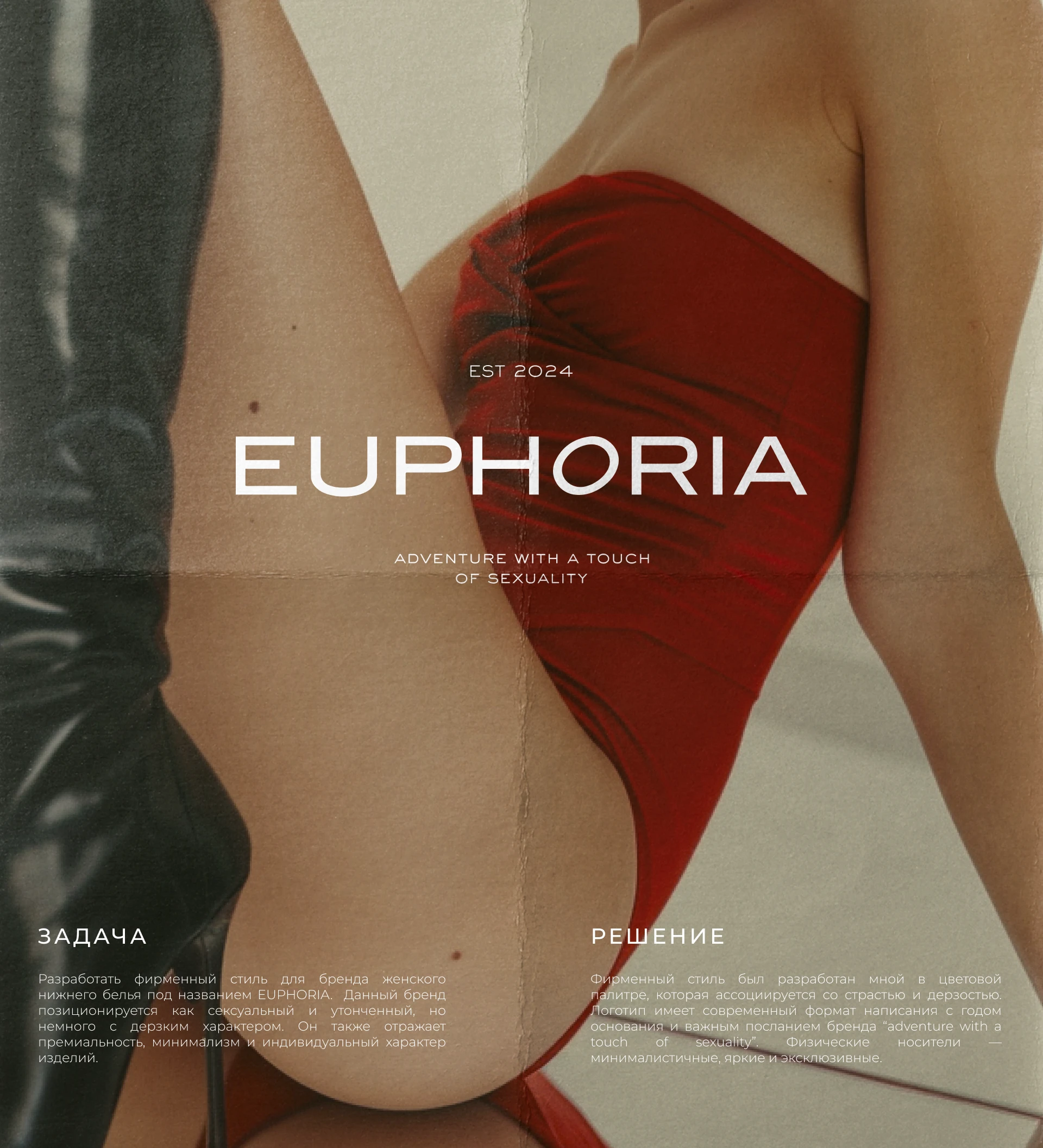 Brand Identity for women's underwear brand — EUPHORIA — Изображение №1 — Брендинг на Dprofile