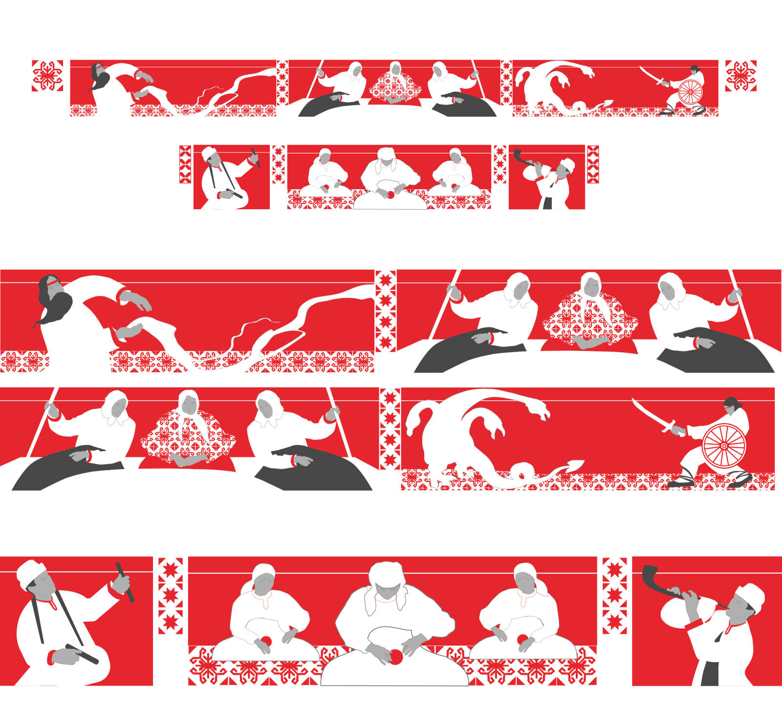 Фирменные иллюстрации для завода металлоконструкций «Трейле… — Изображение №3 — Брендинг, Иллюстрация на Dprofile