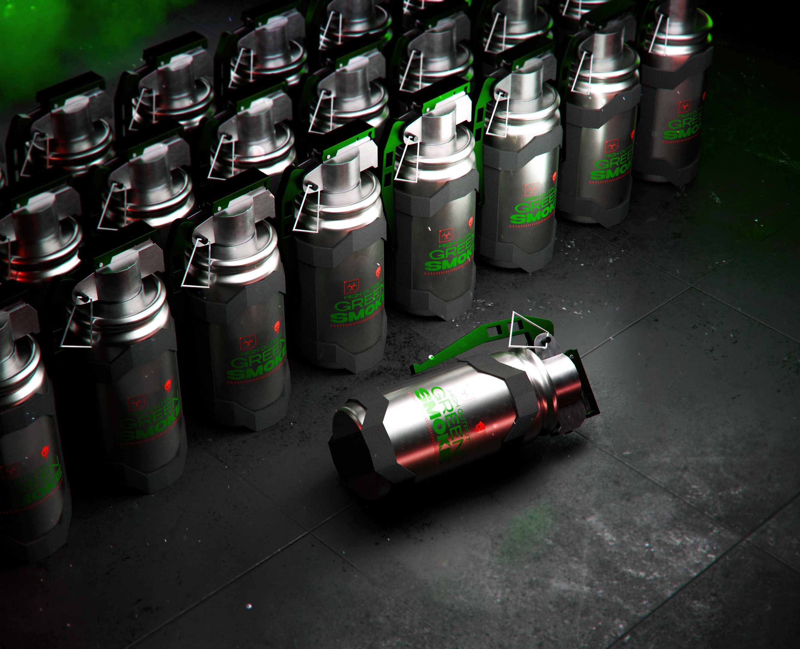 Концепт гранаты «Green Smoke» на Dprofile