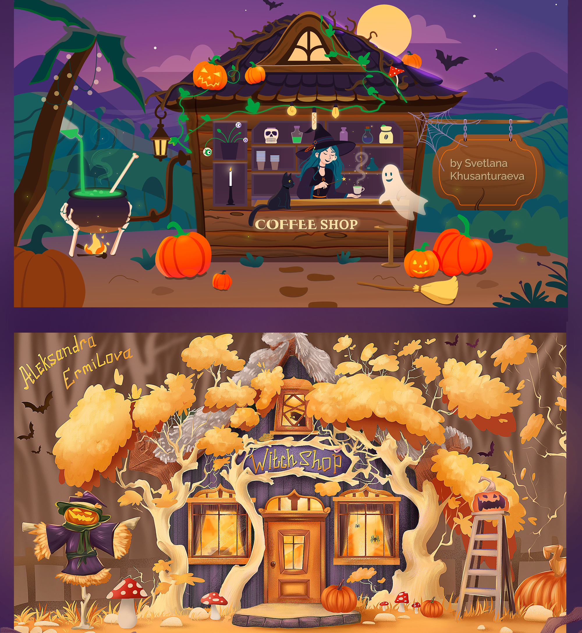 WITCHY SHOPS COLLAB — Изображение №3 — Иллюстрация на Dprofile