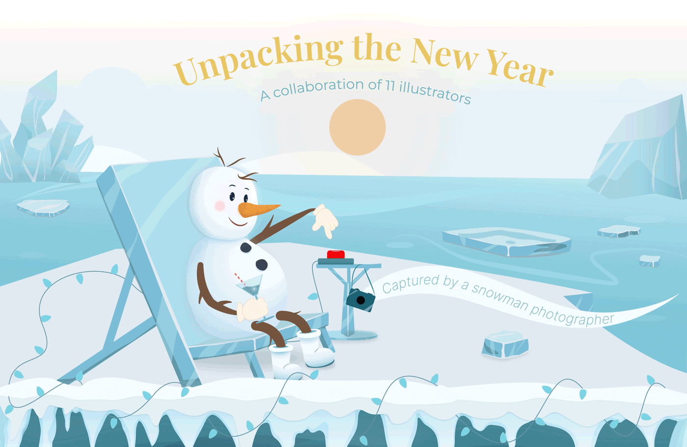 Unpacking the New Year — Illustrators Collaboration — Изображение №1 — Иллюстрация на Dprofile