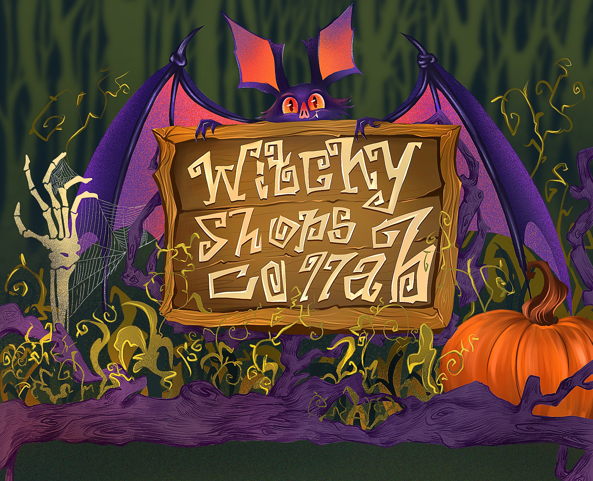 WITCHY SHOPS COLLAB — Иллюстрация на Dprofile