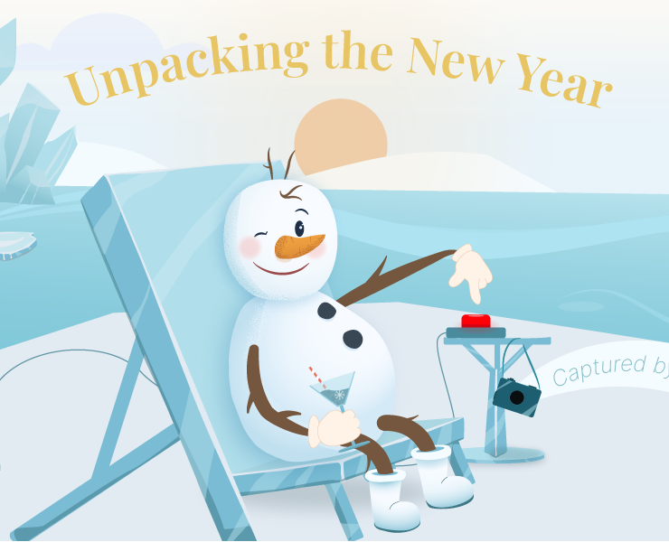 Unpacking the New Year — Illustrators Collaboration — Иллюстрация на Dprofile