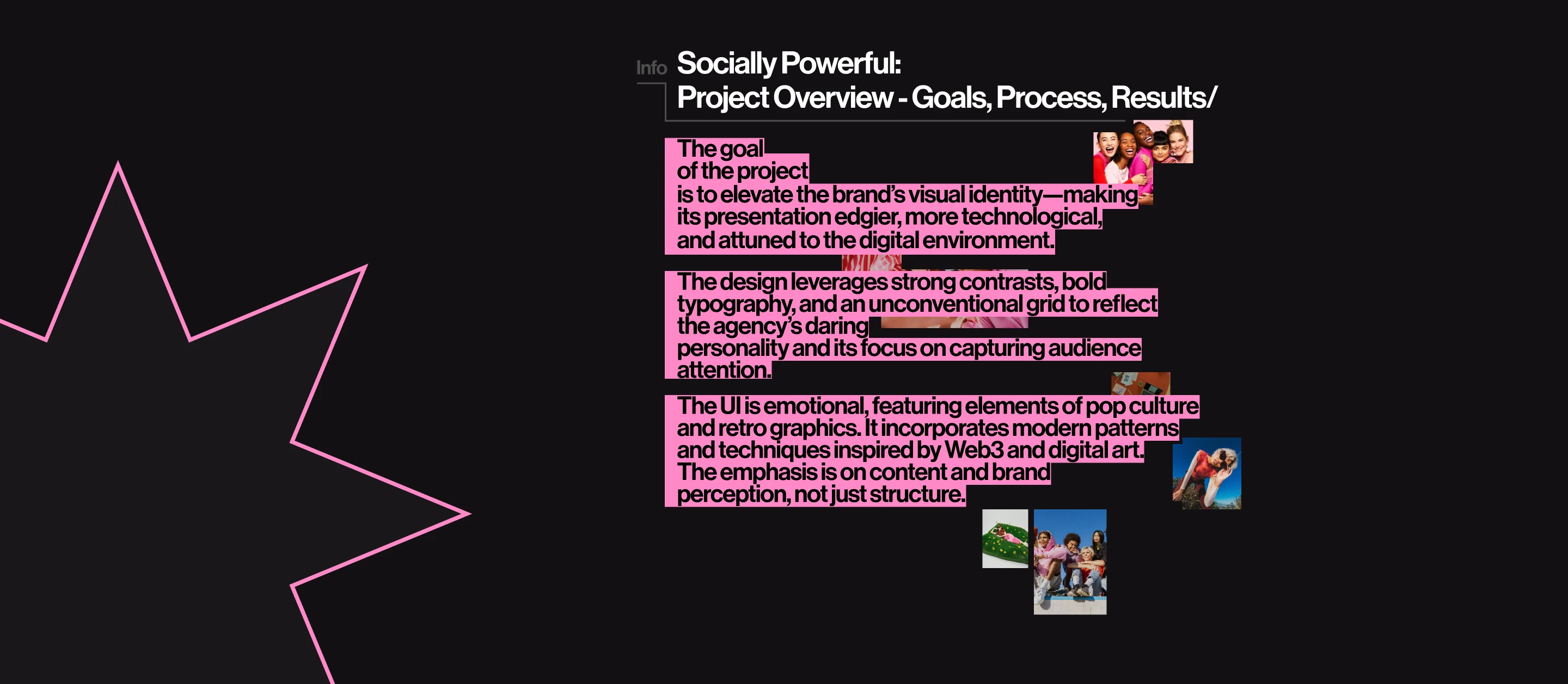 SOCIALLY POWERFUL | CORPORATE WEBSITE — Изображение №2 — Интерфейсы, Анимация на Dprofile