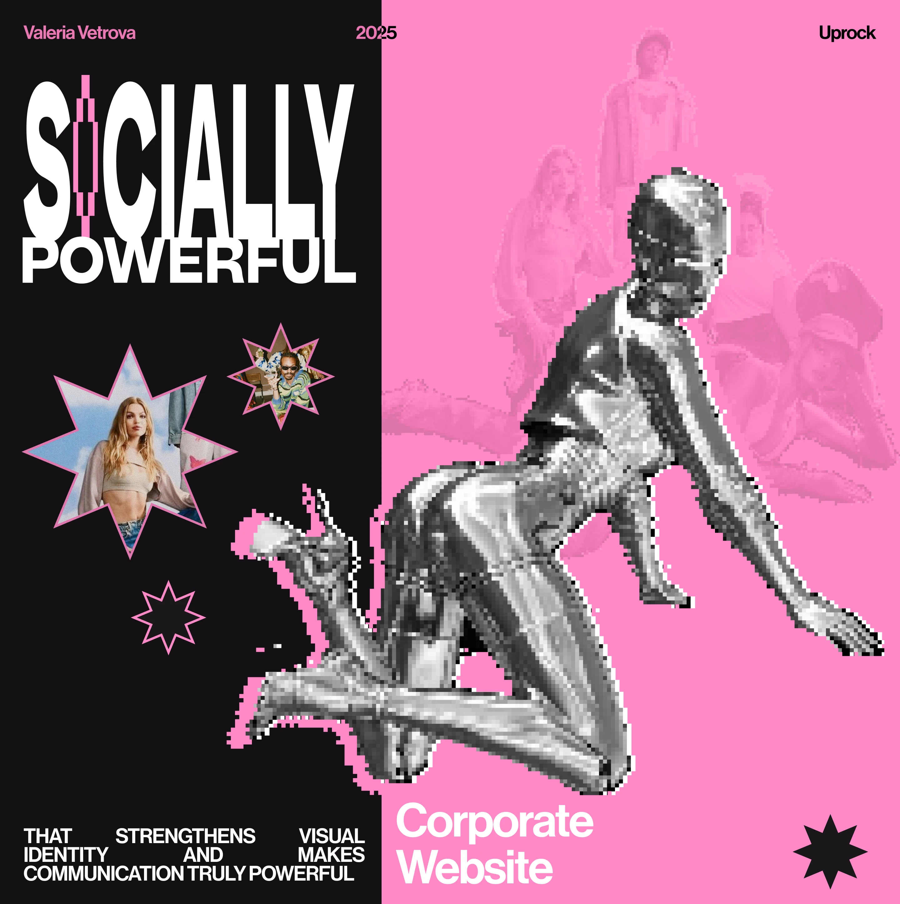 SOCIALLY POWERFUL | CORPORATE WEBSITE — Изображение №1 — Интерфейсы, Анимация на Dprofile