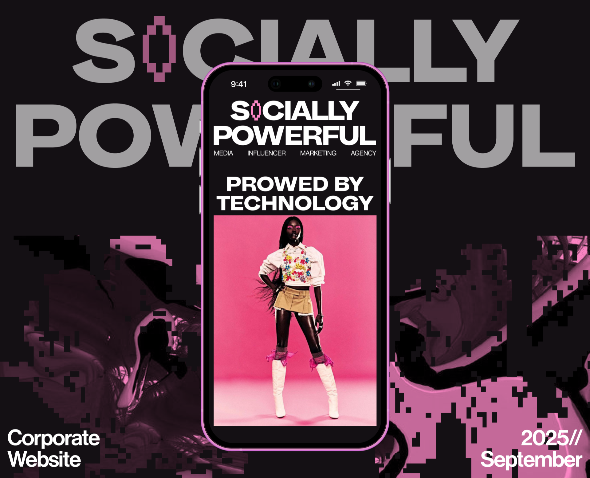 SOCIALLY POWERFUL | CORPORATE WEBSITE — Интерфейсы, Анимация на Dprofile