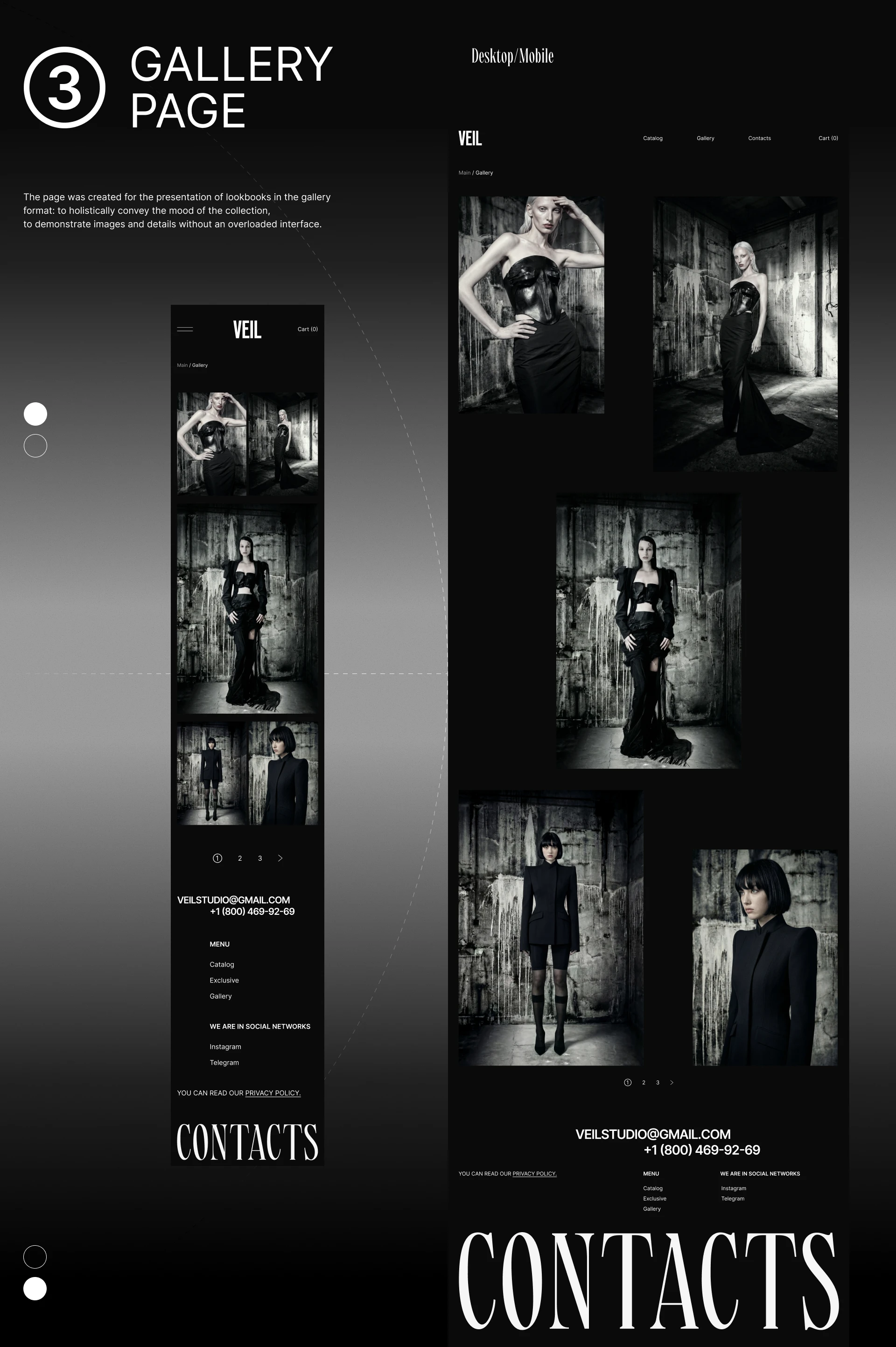 Veil | Website & Brand identity — Изображение №12 — Интерфейсы, Брендинг на Dprofile