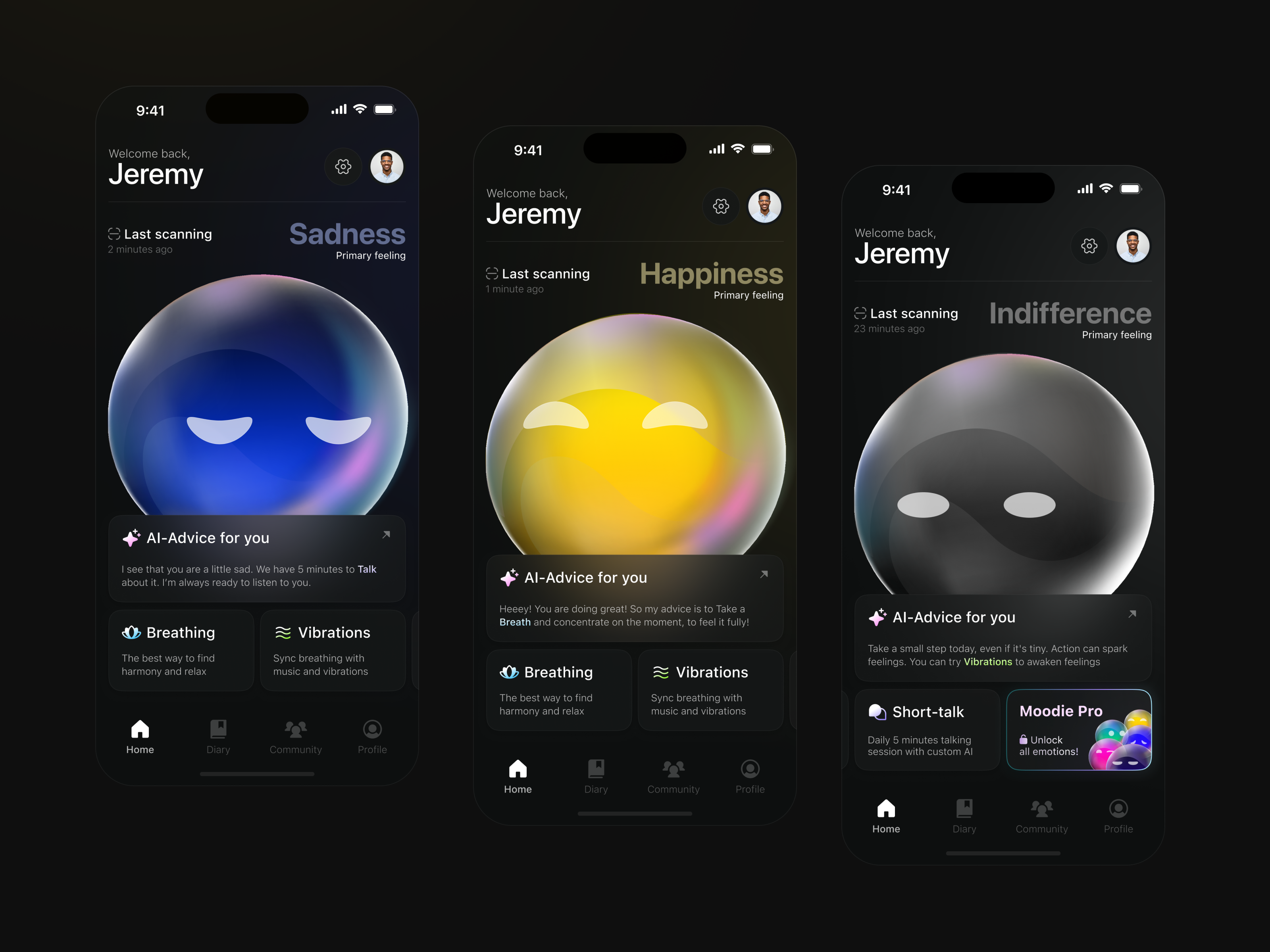 Moodie AI Assistant — Изображение №4 — Интерфейсы на Dprofile