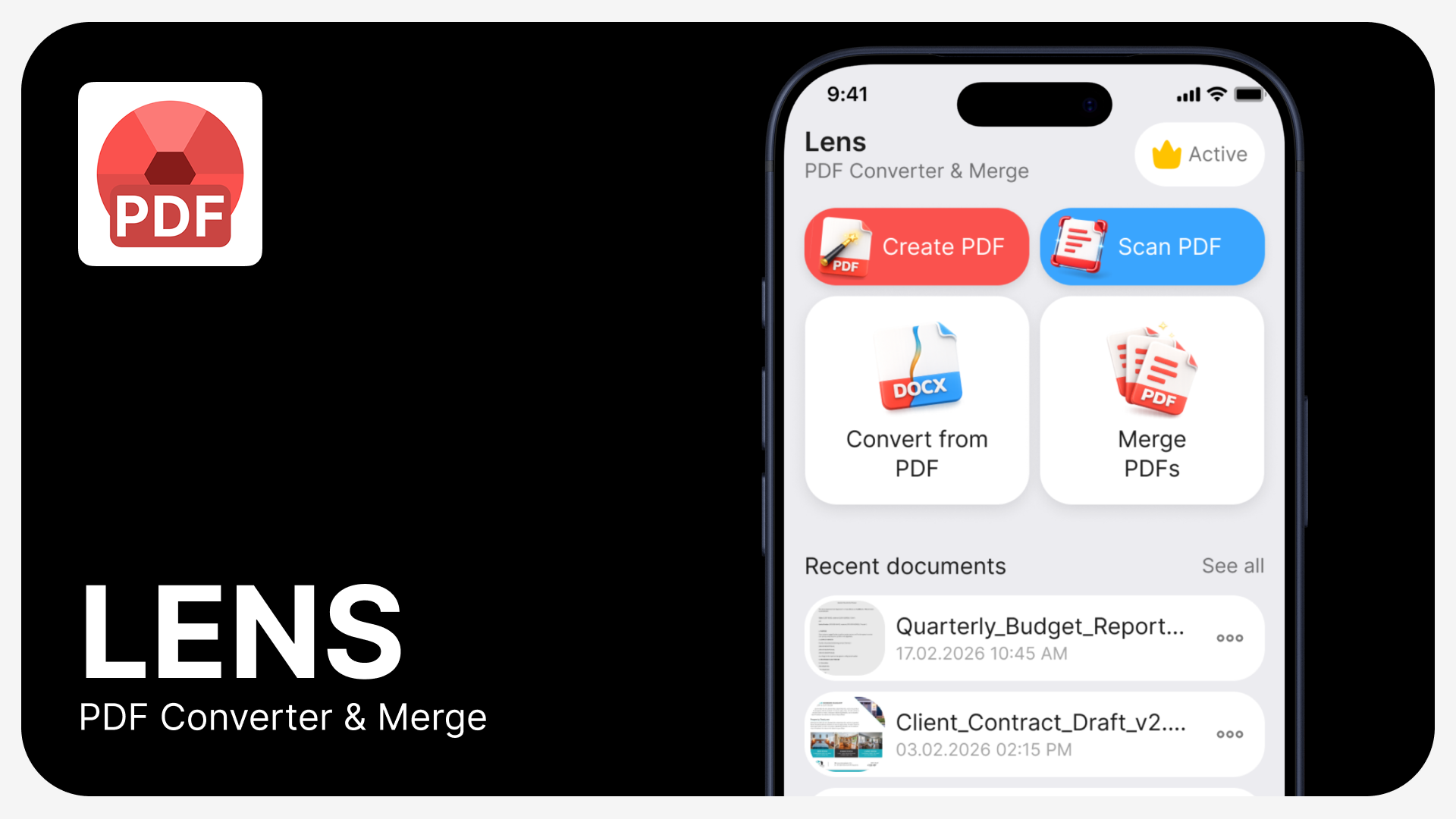 PDF конвертер | Mobile App — Изображение №1 — Интерфейсы на Dprofile