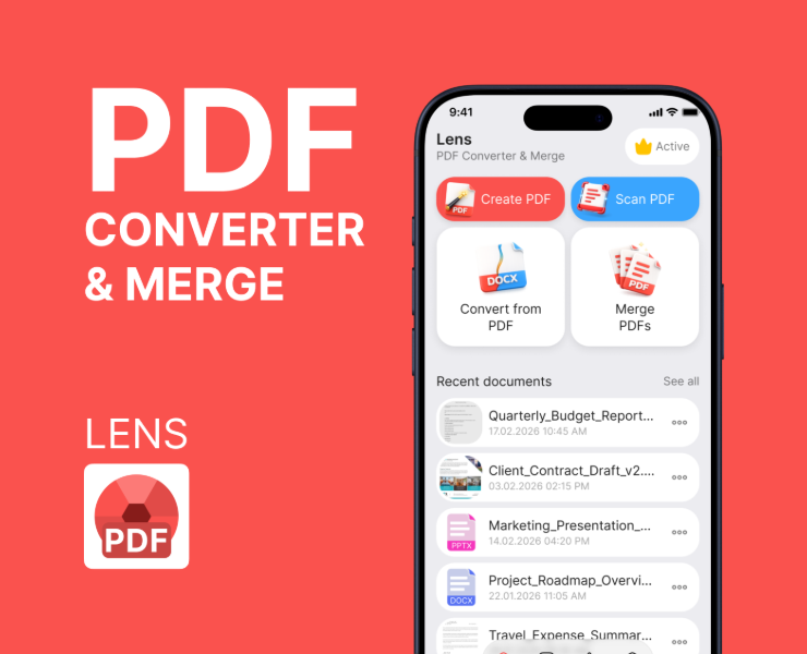 PDF конвертер | Mobile App — Интерфейсы на Dprofile